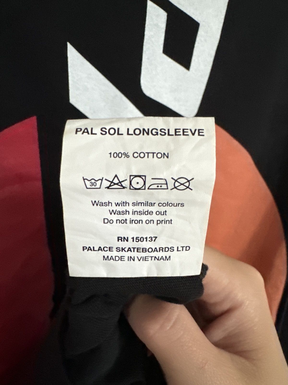 Palace Palace SS17 Pal Sol Black Longsleeve Size US S / EU 44-46 / 1 - 5 Thumbnail