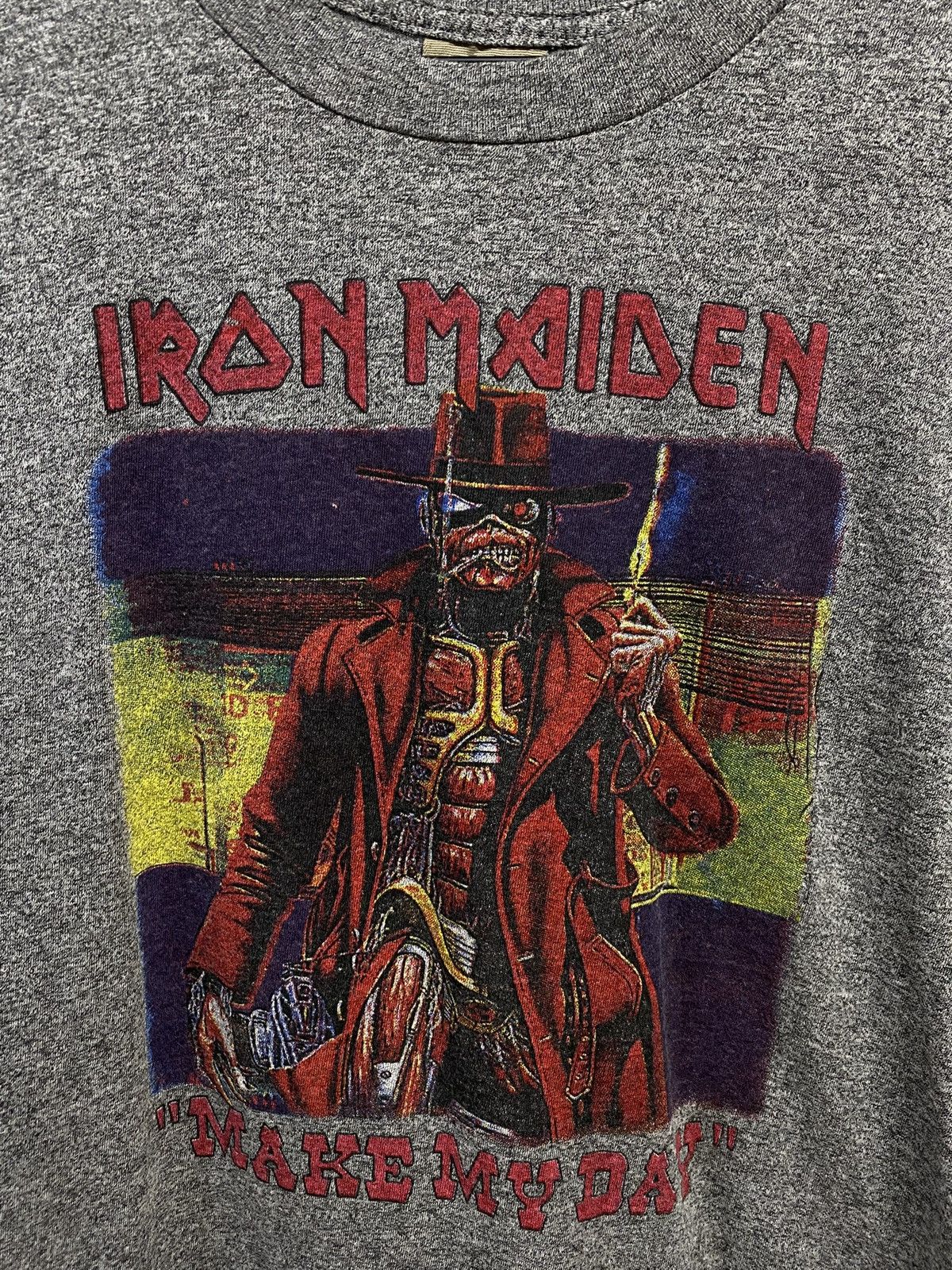 Vintage Vintage 1980’s Iron Maiden Band T-Shirt Rare Size Medium Size US M / EU 48-50 / 2 - 3 Thumbnail