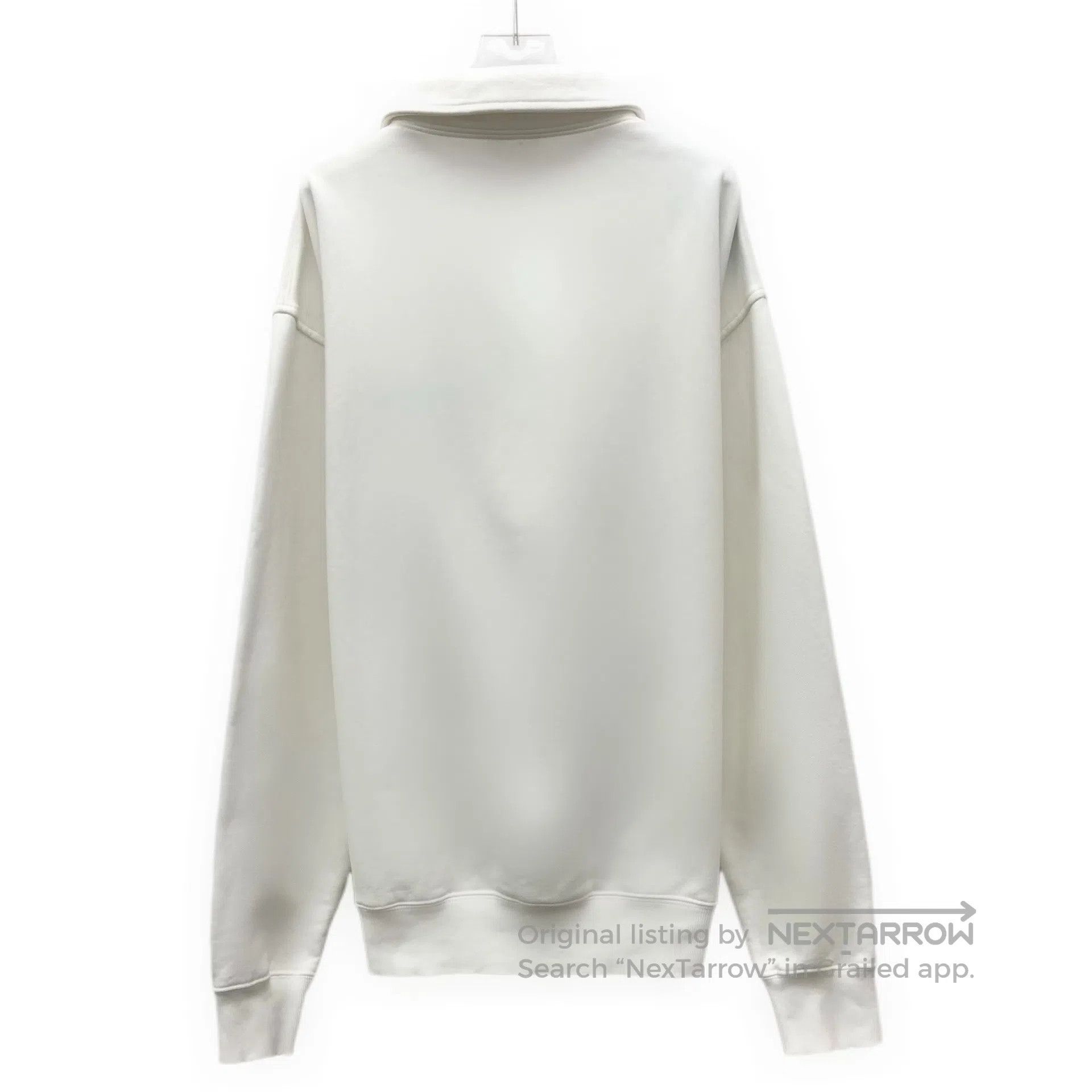 Dior Dior White Logo Embroidered Cotton Collar Half-Zip Long-Sl Size US M / EU 48-50 / 2 - 2 Thumbnail