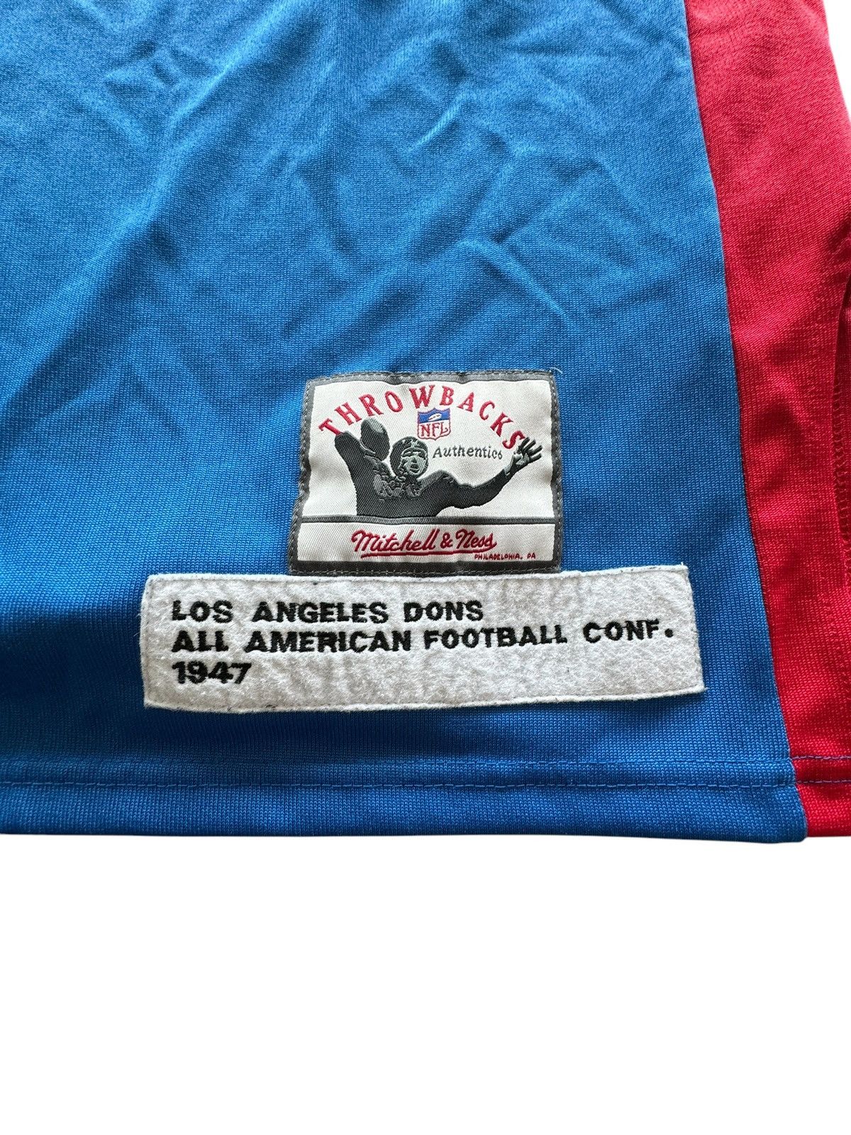 Mitchell & Ness × NFL Retro 1947 Los Angeles Dons #15 Long Sleeve Jersey Size US L / EU 52-54 / 3 - 3 Thumbnail