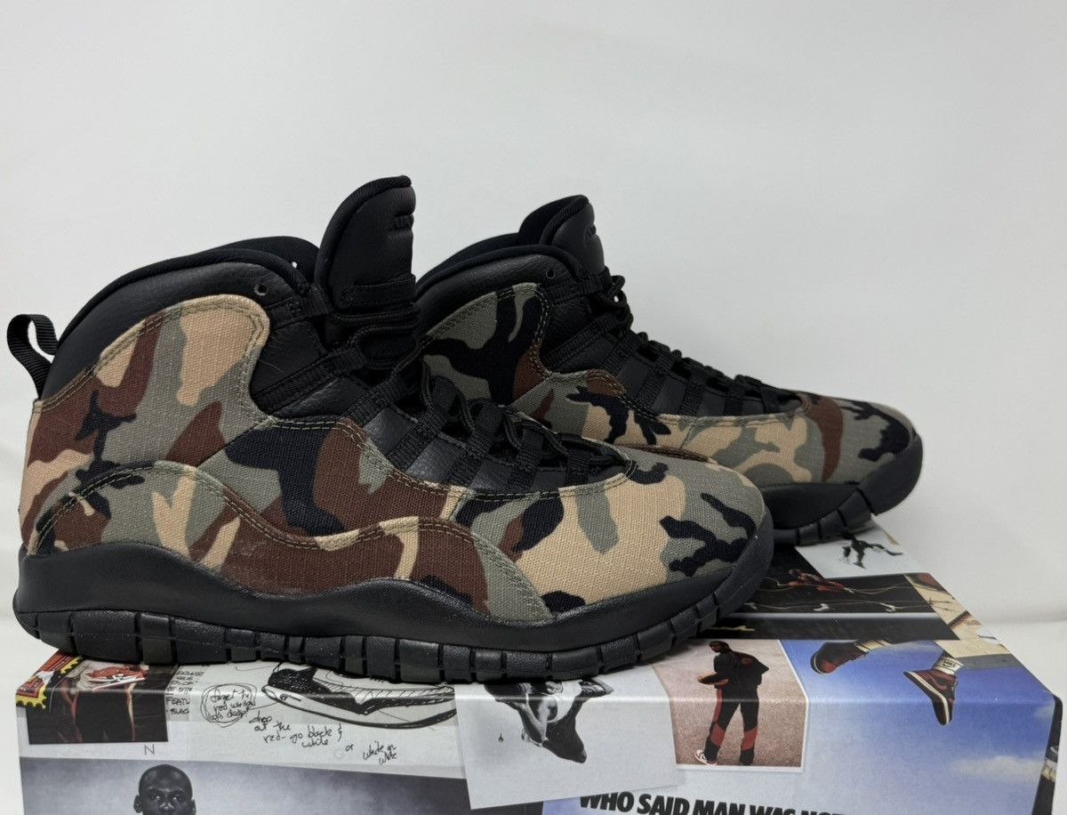 Jordan 10 retro woodland camo deals