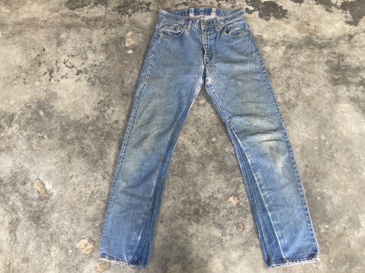 Levi's × Vintage Vintage Levi’s 505-0217 Single Black V Bold Size US 32 / EU 48 - 2 Thumbnail
