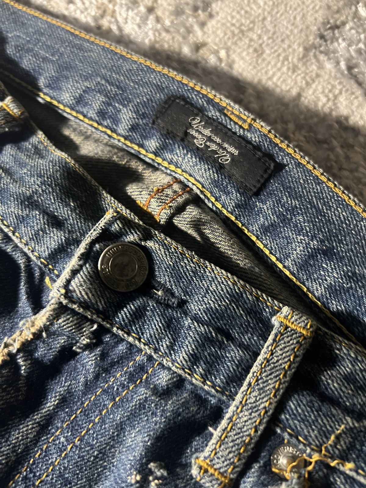 Undercover Undercover AW12 Psychocolor Boro Crash Denim Size US 32 / EU 48 - 7 Thumbnail