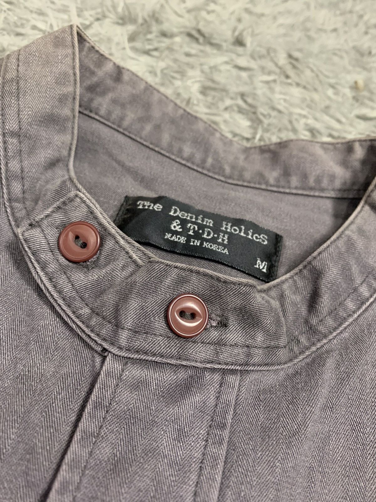 Japanese Brand TDH The Denim Holics Long Sleeve Button Shirt Size US M / EU 48-50 / 2 - 6 Thumbnail