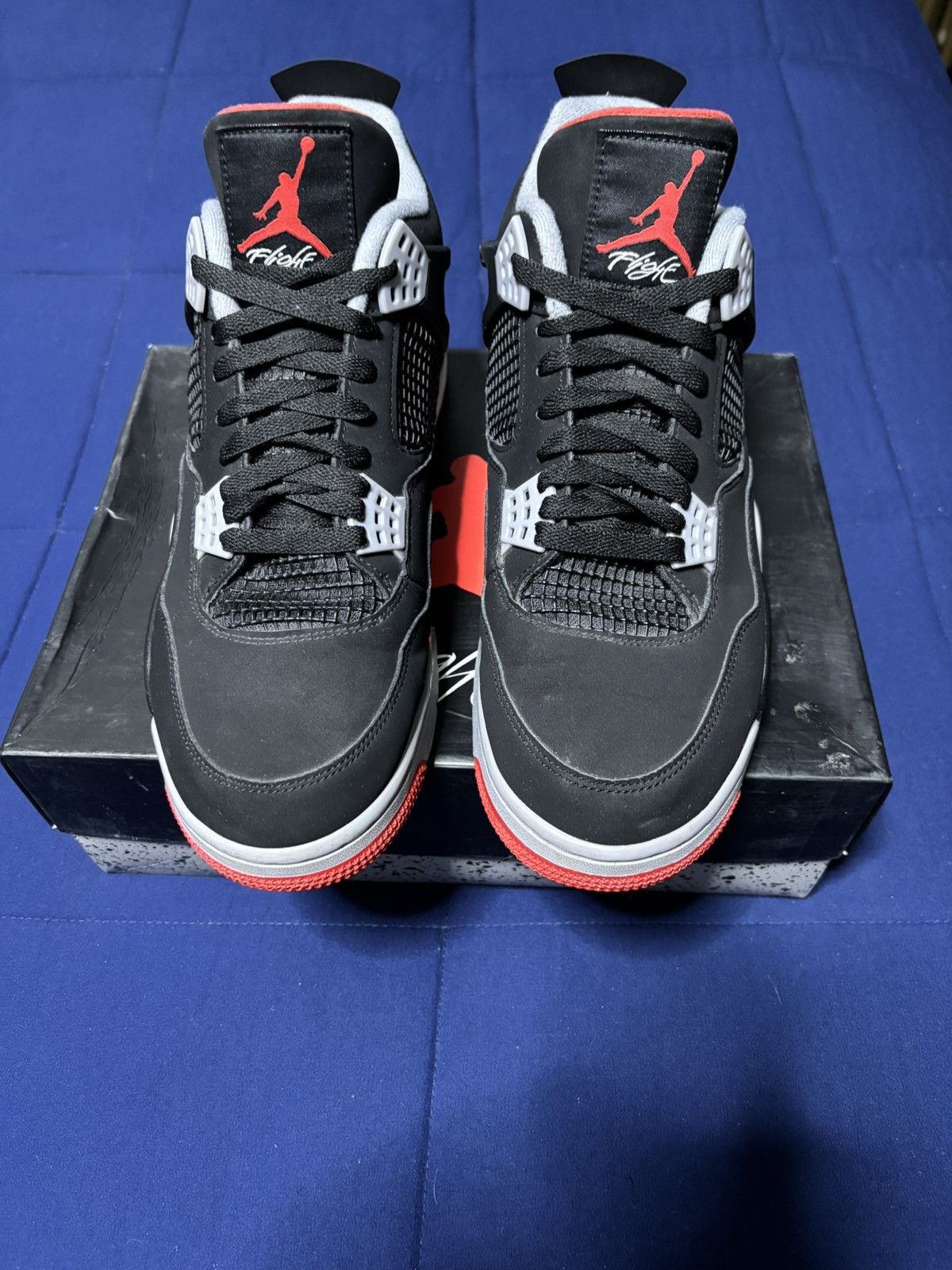Jordan Brand Jordan 4 Retro OG Bred 2019 Size 12 Size US 12 / EU 45 - 1 Thumbnail
