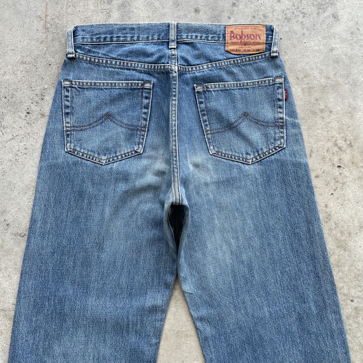 Japanese Brand × Jean × Vintage Vintage Bobson Lot512 Distressed Faded Jeans Denim Pants W31 Size US 31 - 12 Thumbnail