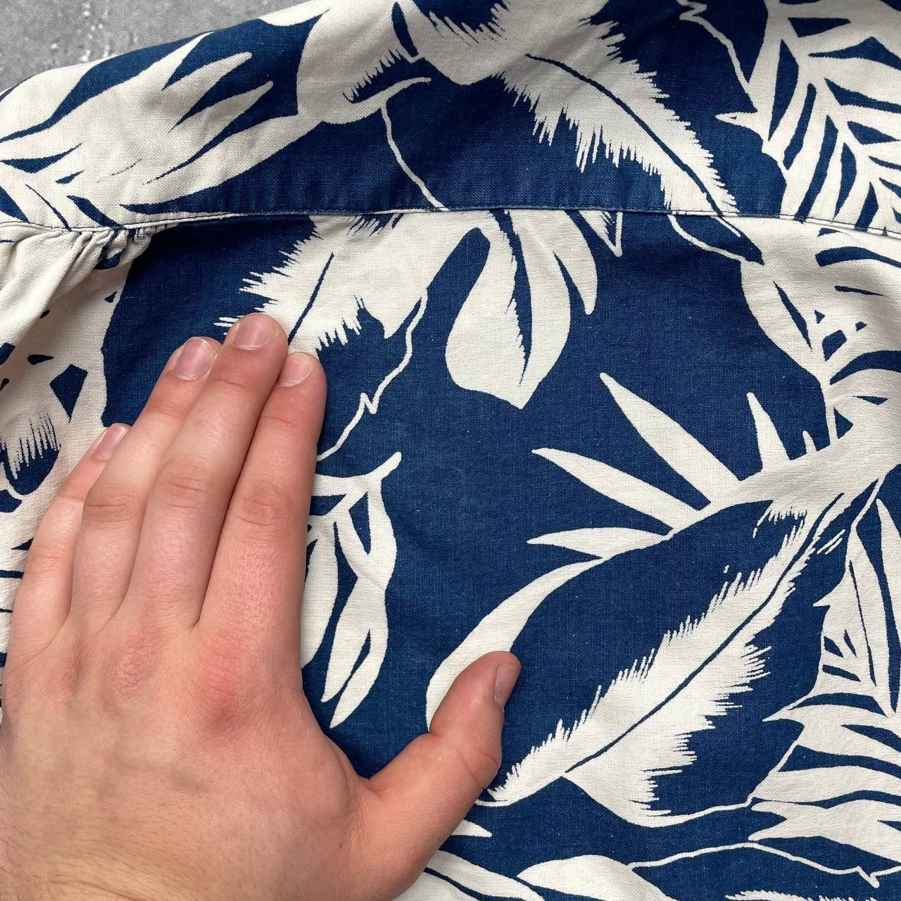 Our Legacy Our Legacy 1980-81 Floral Indigo Long Sleeve Shirt Size S Size US S / EU 44-46 / 1 - 24 Thumbnail