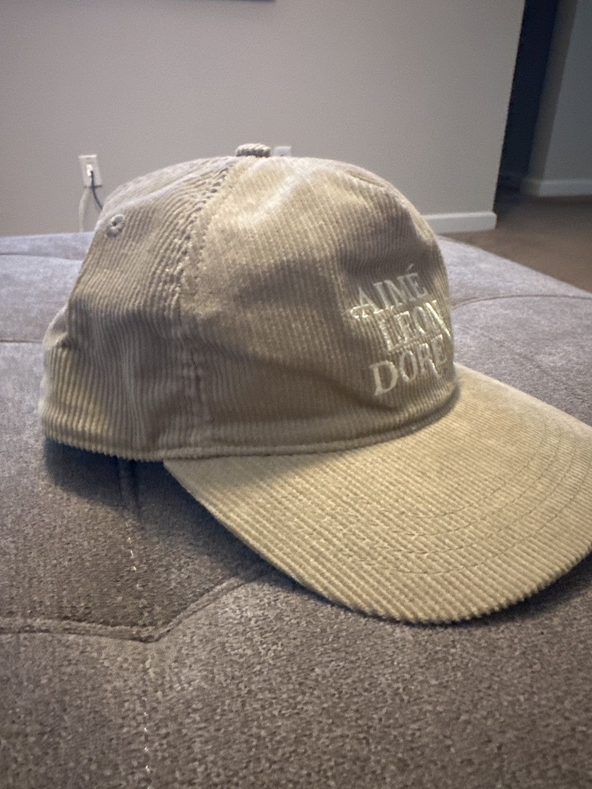 Aime Leon Dore Aime Leon Dore Corduroy 60s Logo Hat Tan Size ONE SIZE - 2 Thumbnail