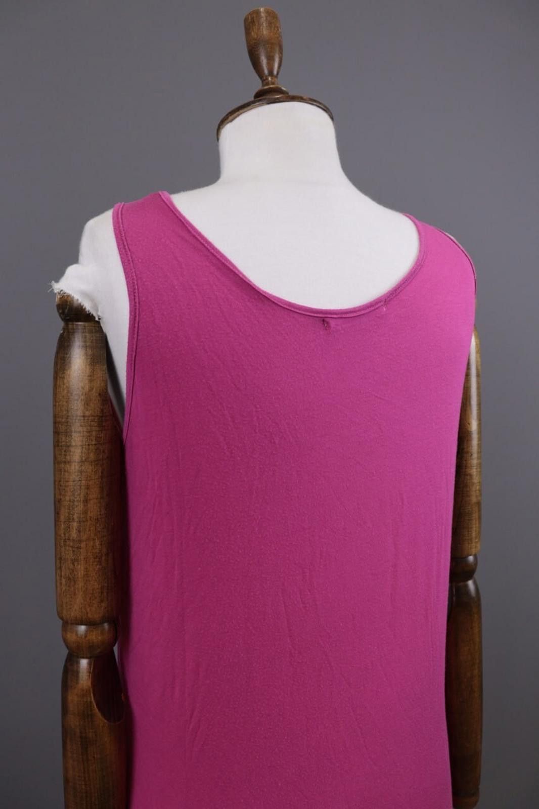 Designer Gudrun Sjödén Pink Scoop Regular Fit Stretch Tank Dress Sz M Size M / US 6-8 / IT 42-44 - 10 Thumbnail