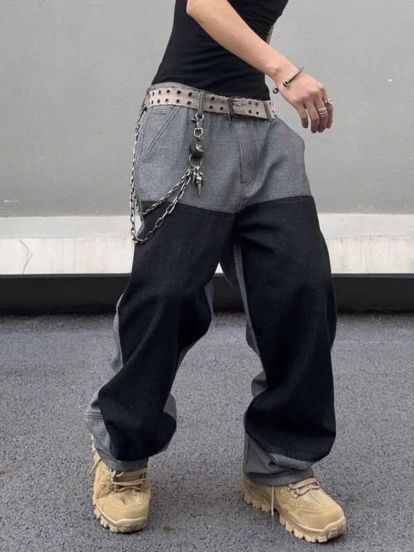 Japanese Brand Kuroda x Riyo DRIP denim jeans Y2K Baggy vintage Size US 34 / EU 50 - 8 Thumbnail