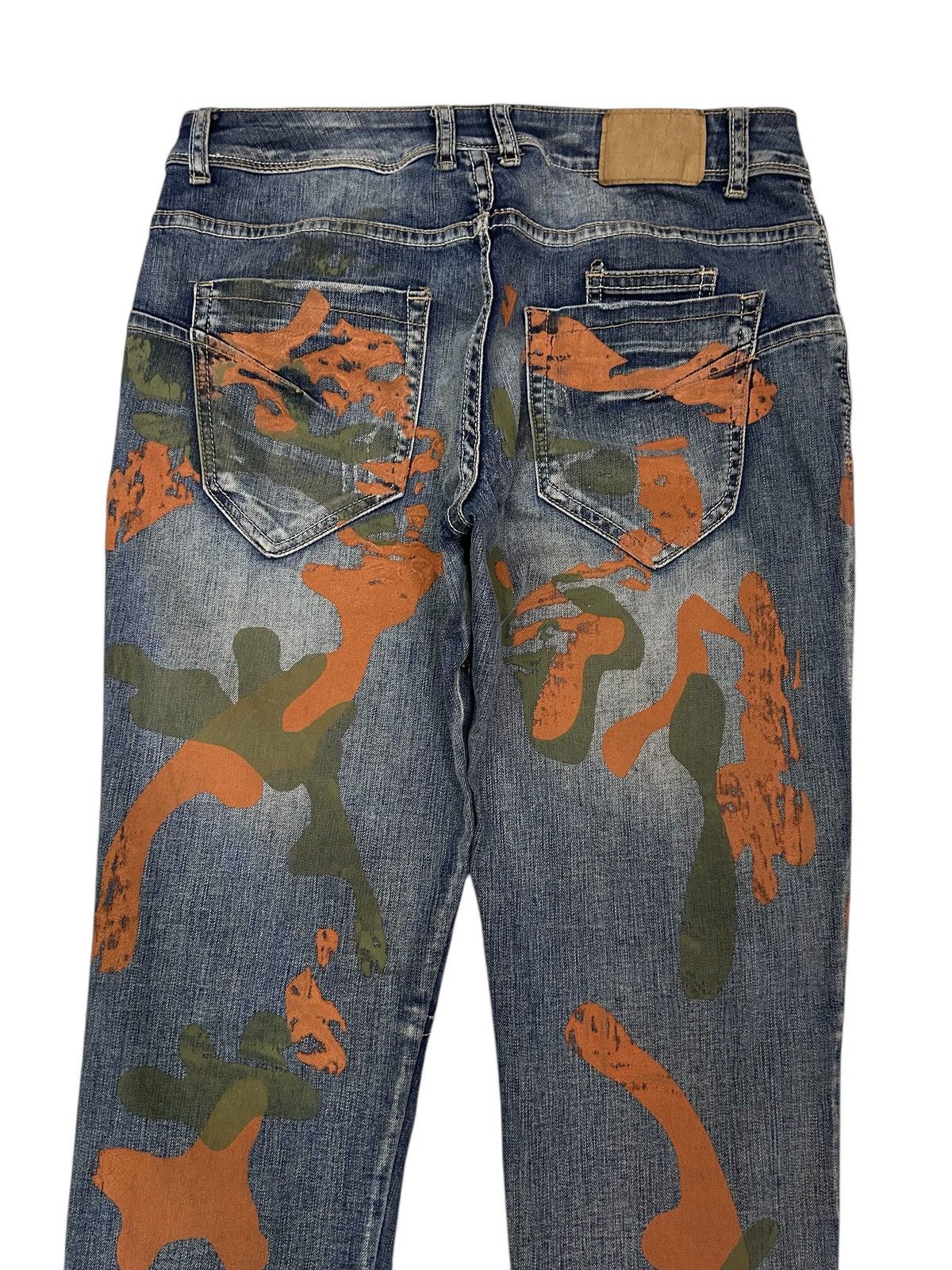 Japanese Brand × Vintage RARE! DENIM STYLED ITALY ART PAINT STREETWEAR JEANS Size US 32 / EU 48 - 10 Thumbnail