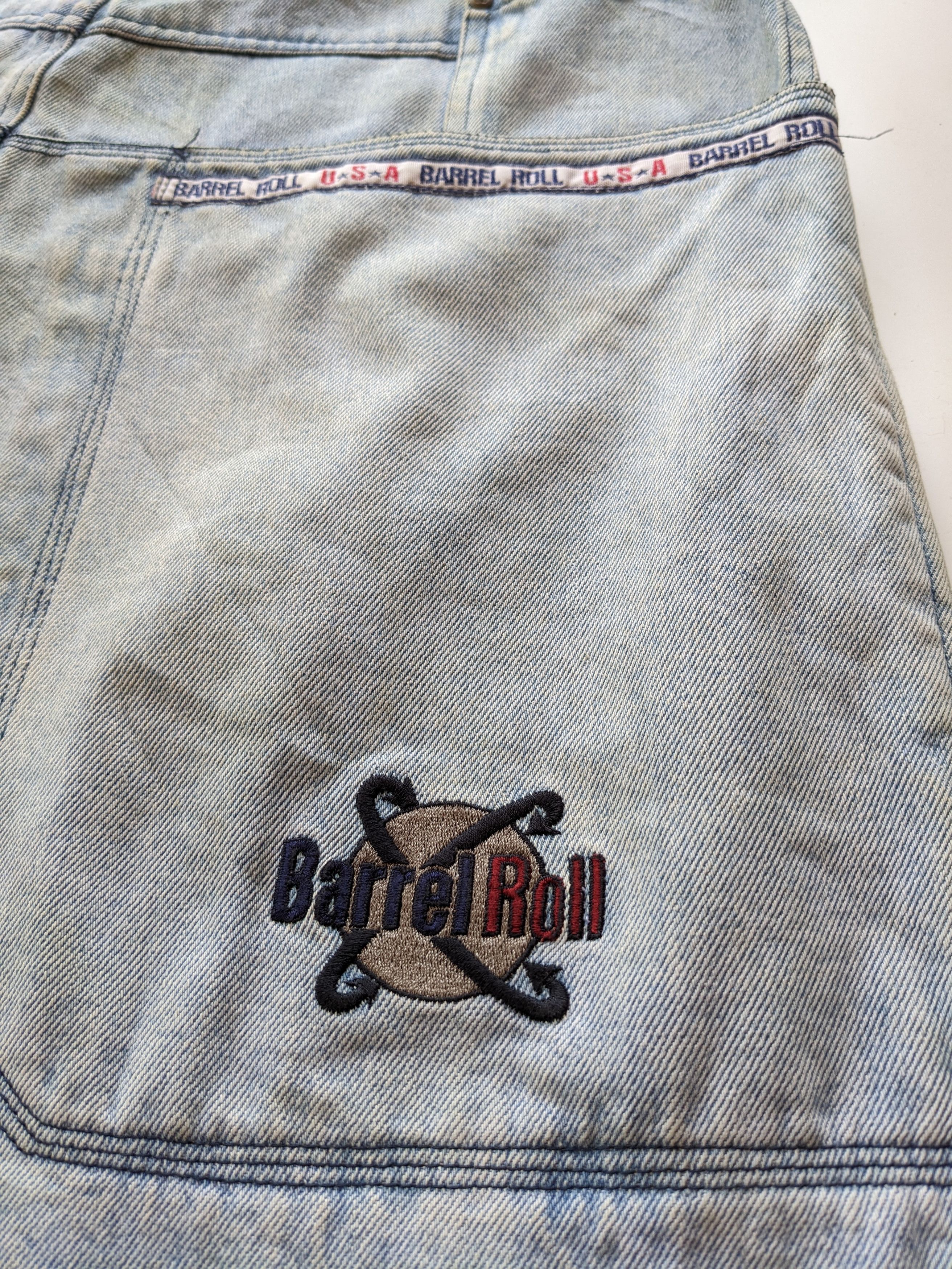Fubu × JNCO × Vintage Vintage Barrel Roll baggy like jnco flamehead Size US 30 / EU 46 - 4 Thumbnail