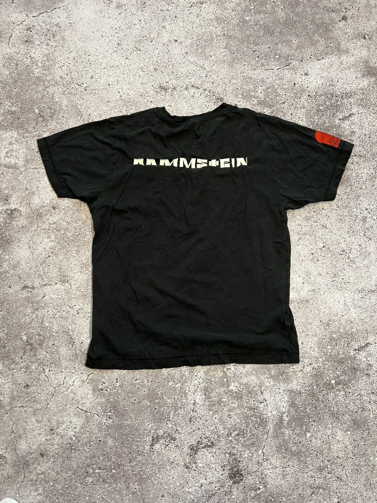 Band Tees × Vintage Mens Vintage Rammstein T Shirt rock band tee y2k rare Size US L / EU 52-54 / 3 - 2 Thumbnail