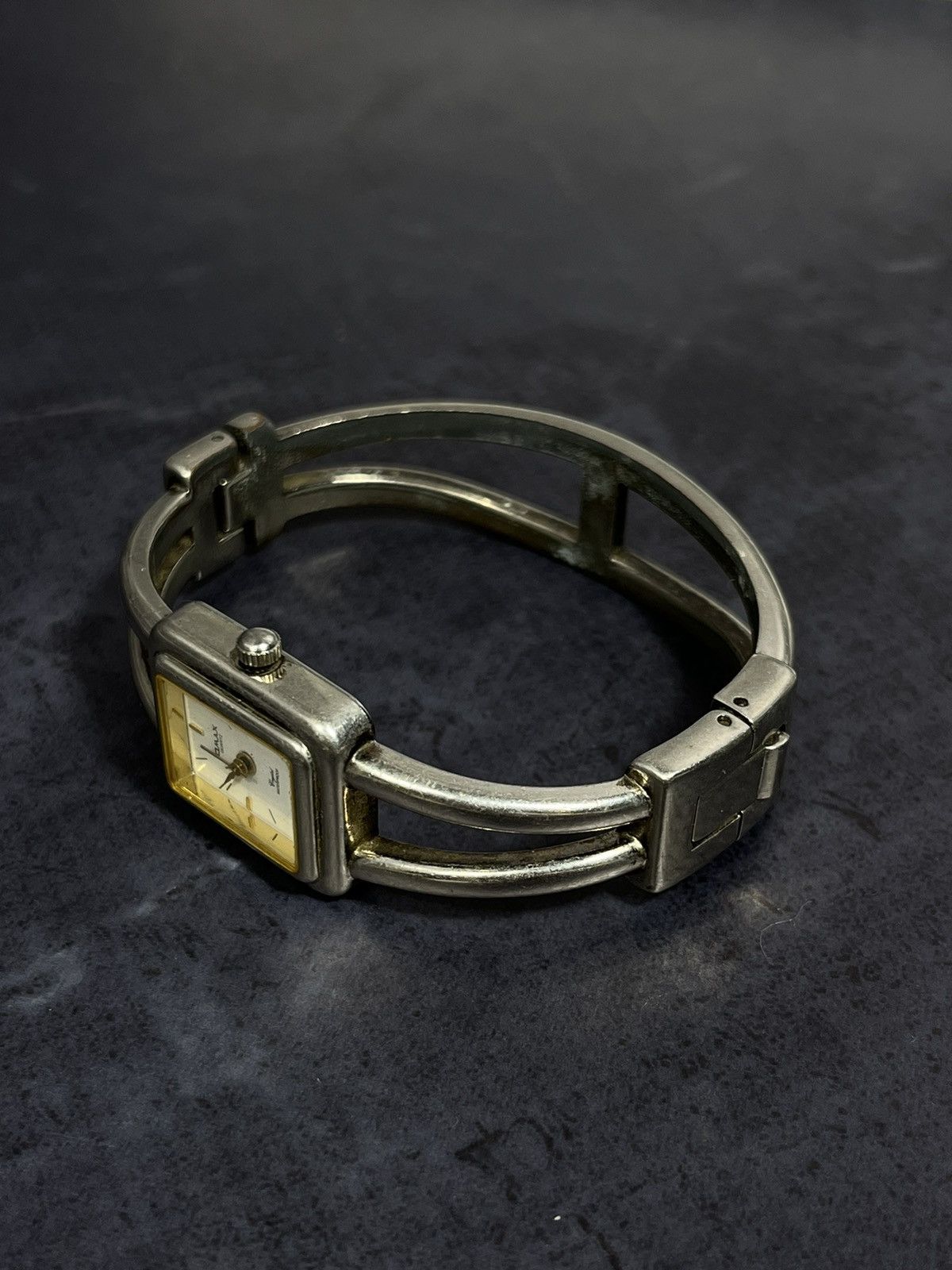 Jewelry × Vintage Omax Square Watch, Stainless Steel, Japan Made Size ONE SIZE - 5 Thumbnail
