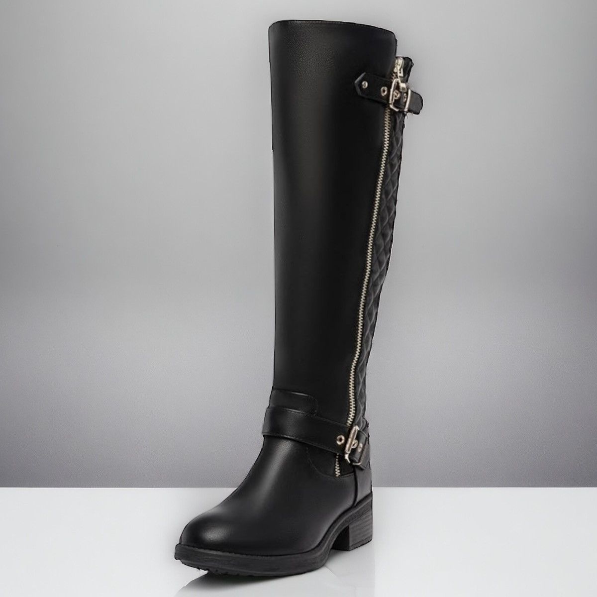 Other Dream Pairs tall block heel riding boots Size US 6 / IT 36 - 1 Thumbnail