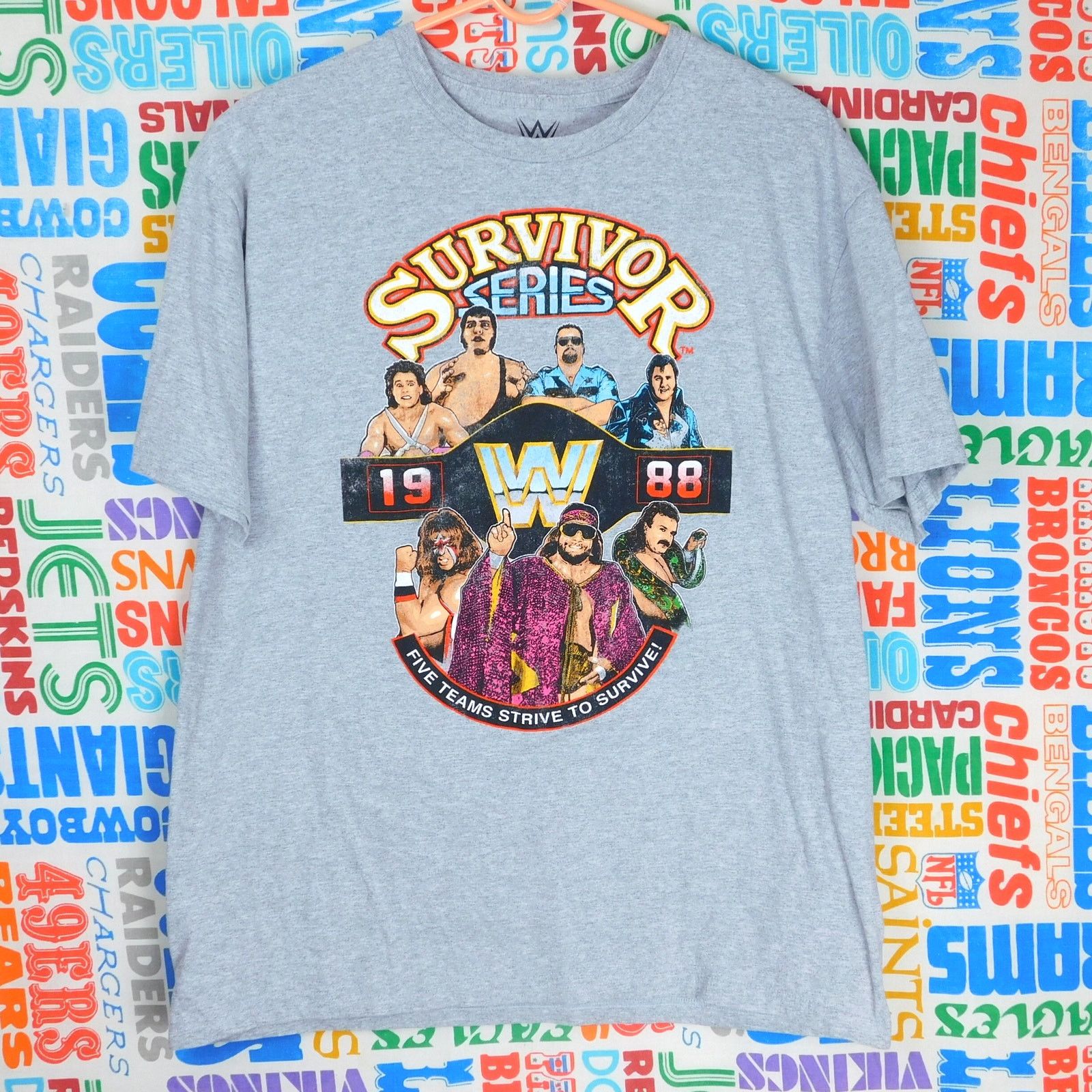 WWE WWE Survivor Series 1988 Graphic T Shirt Size L Gray Modern Size US L / EU 52-54 / 3 - 1 Thumbnail