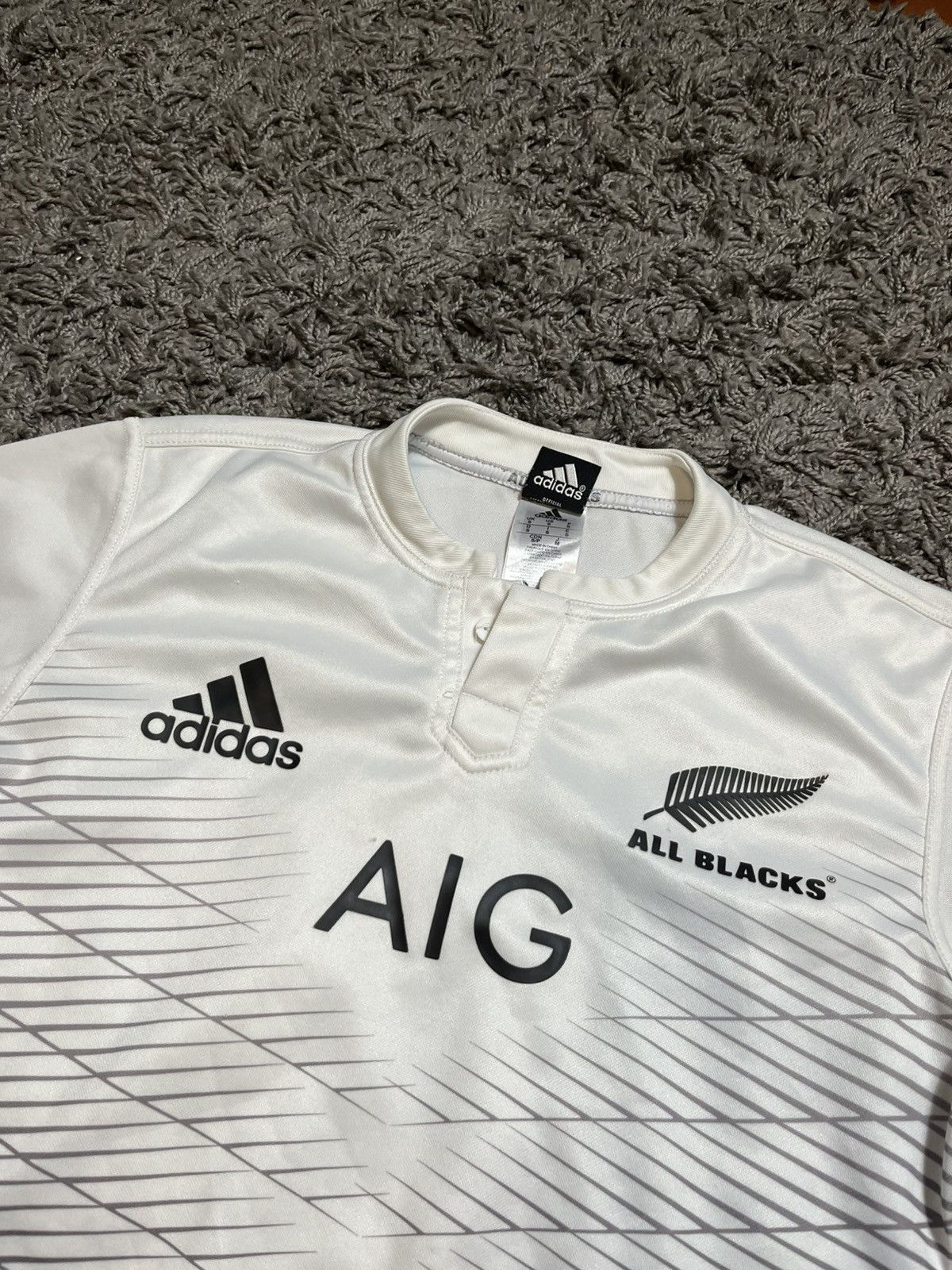 Adidas ADIDAS ALL BLACK RUGBY 2015/16 SOCCER JERSEY AIG POLYESTER Size US S / EU 44-46 / 1 - 2 Thumbnail