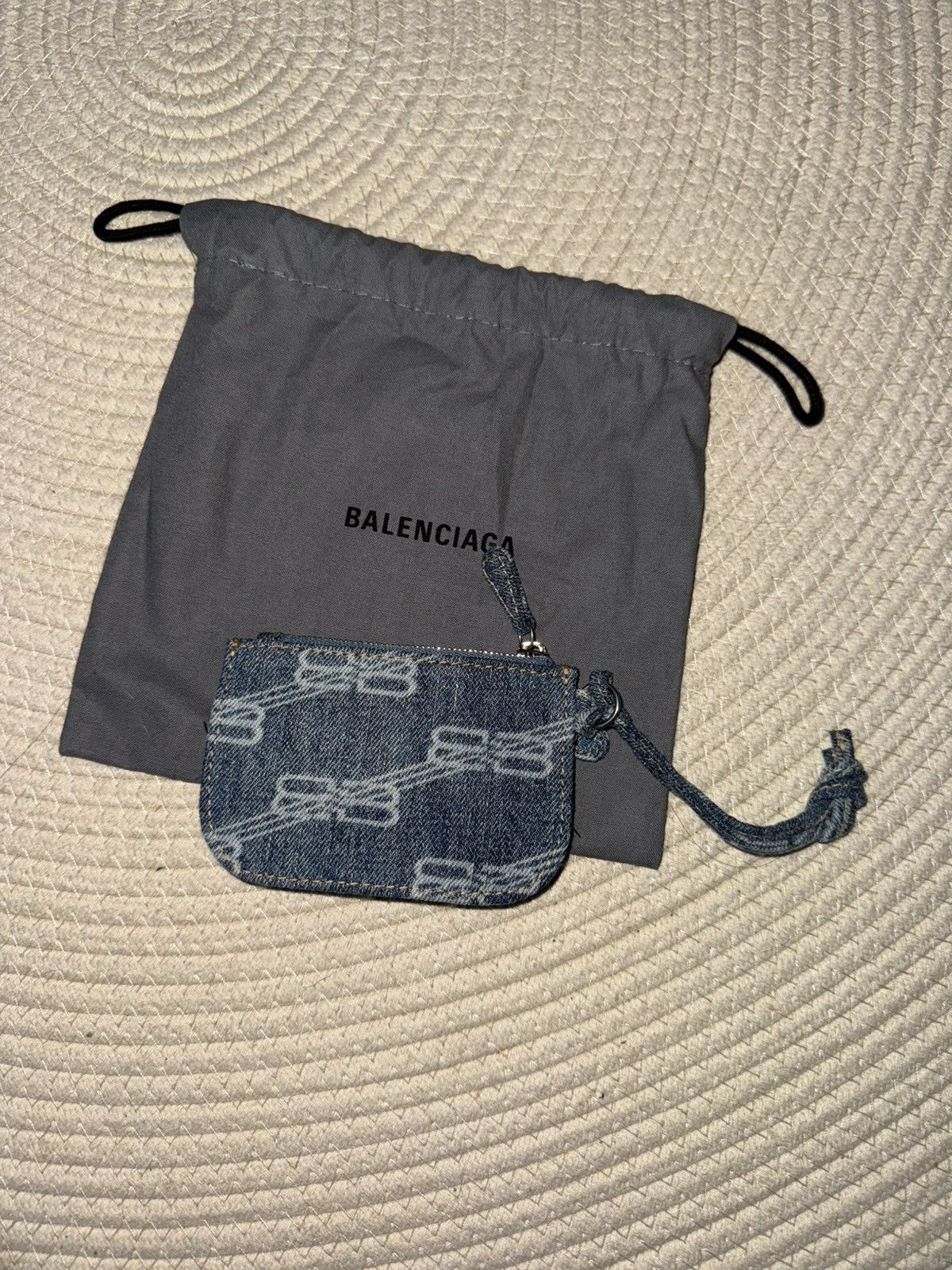 Balenciaga Balenciaga Le Cagole Coin Purse Denim With Rhinestones Size ONE SIZE - 4 Thumbnail