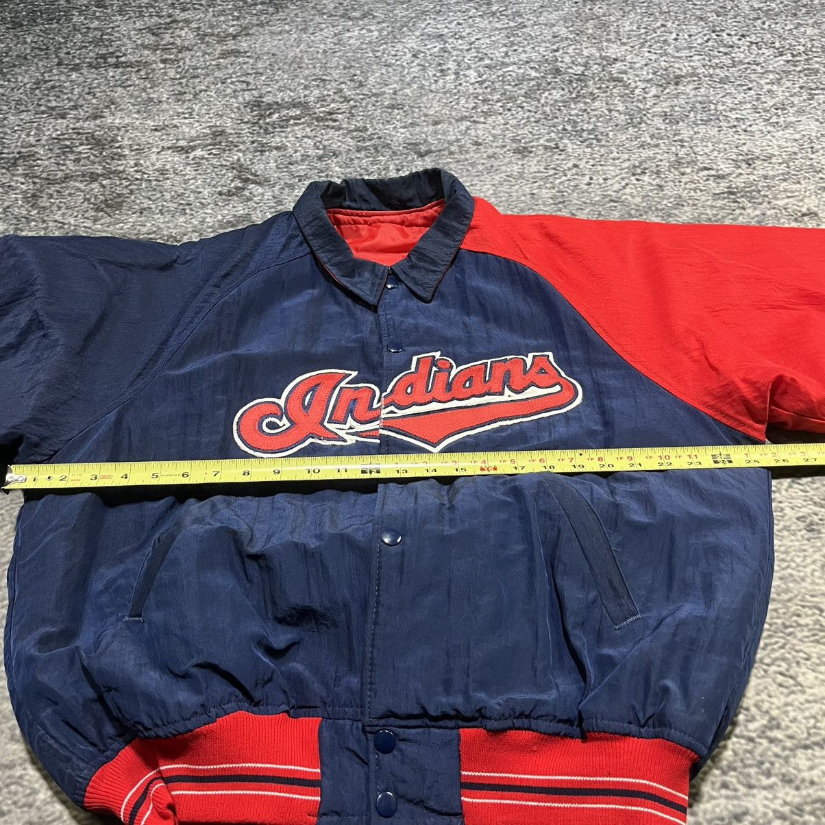 Starter Vintage 90s Cleveland Indians Starter Diamond MLB Jacket Size US M / EU 48-50 / 2 - 11 Thumbnail