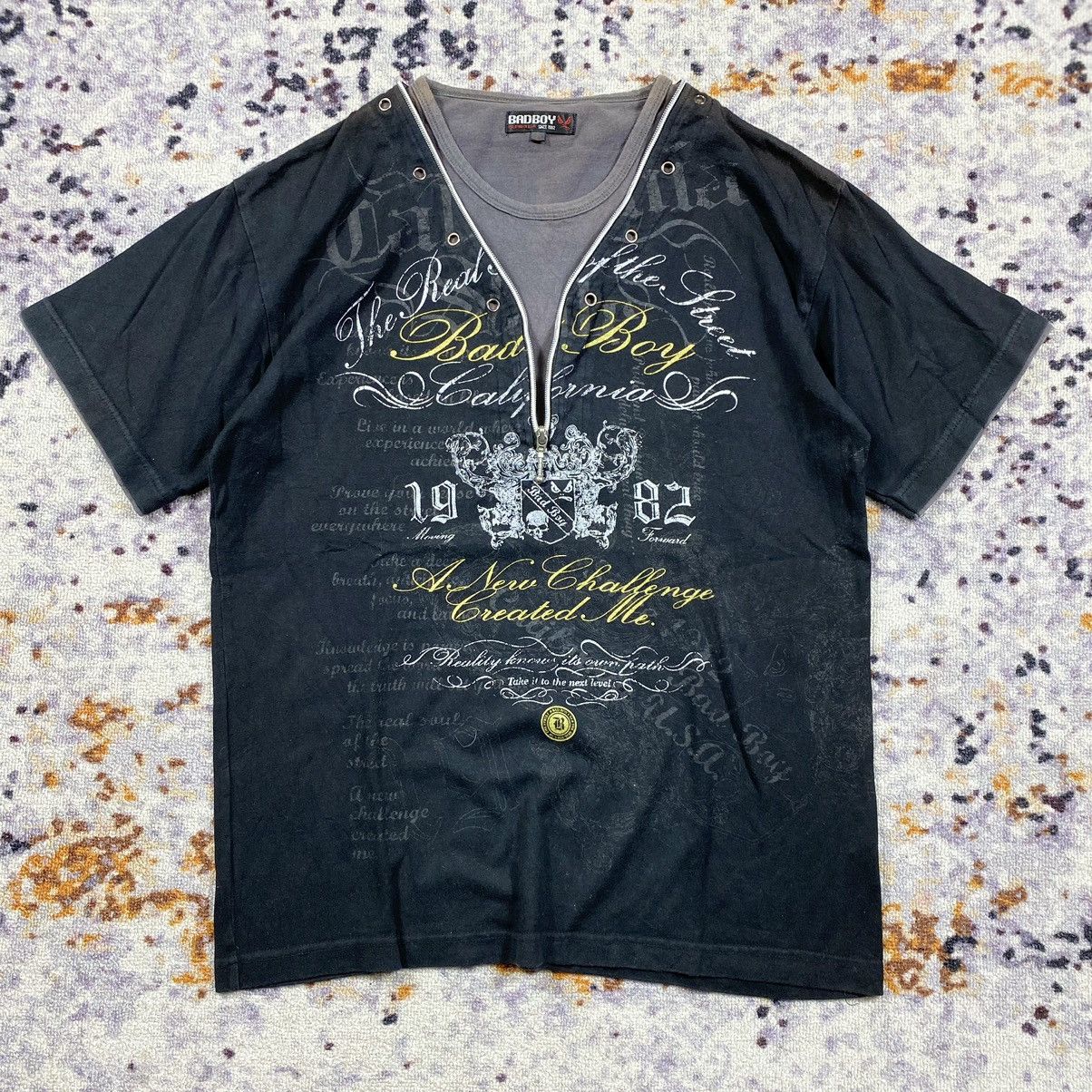 If Six Was Nine × Japanese Brand × Le Grande Bleu (L.G.B.) Badboy Layered Zip Tee - Poetic ghoticpunk style Size US M / EU 48-50 / 2 - 2 Thumbnail