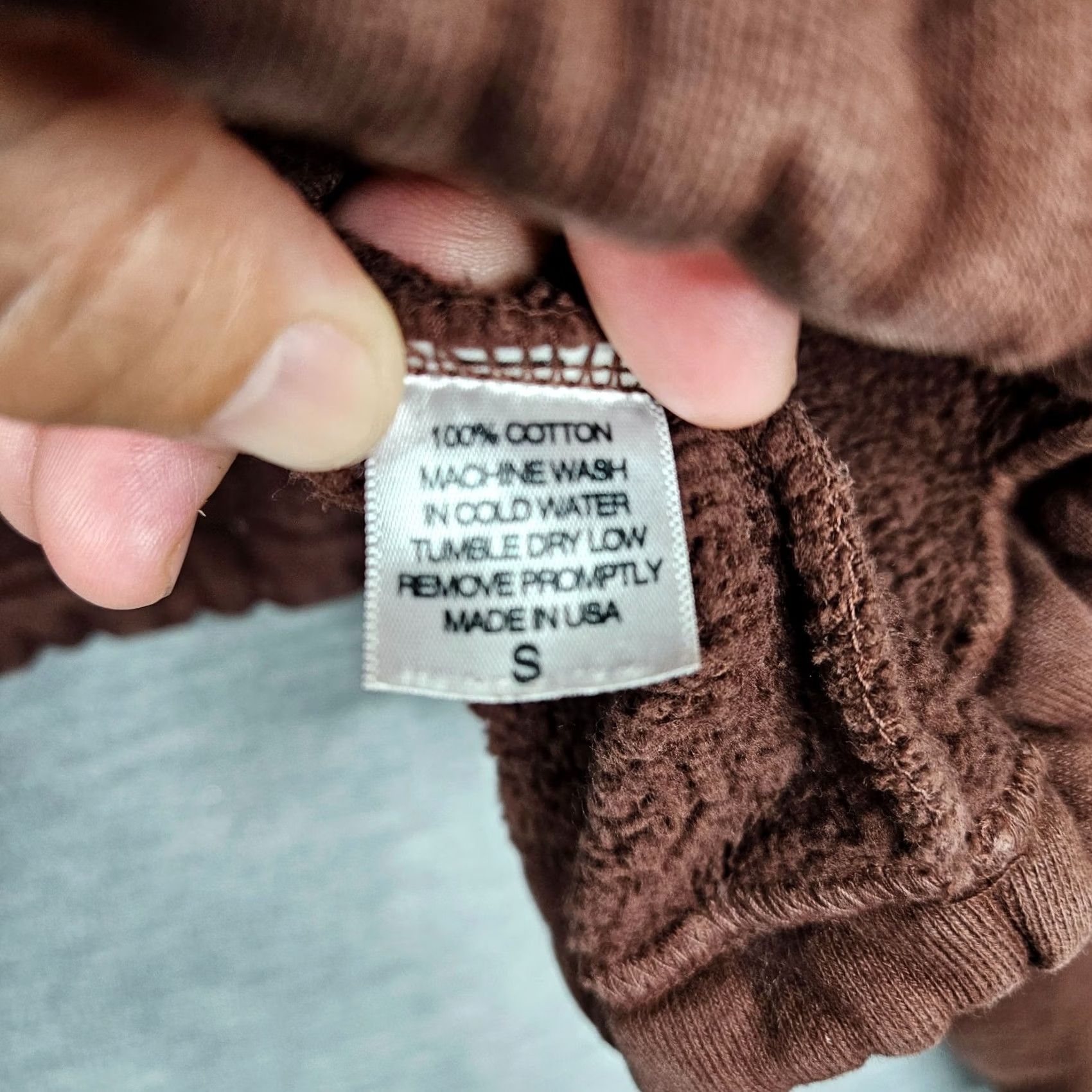 Vintage Active Sweatshirt Shirt Cropped Long Sleeve Cotton Women's S Brown Logo All Seasons Activewear VINTAGE? No Size S / US 4 / IT 40 - 6 Thumbnail