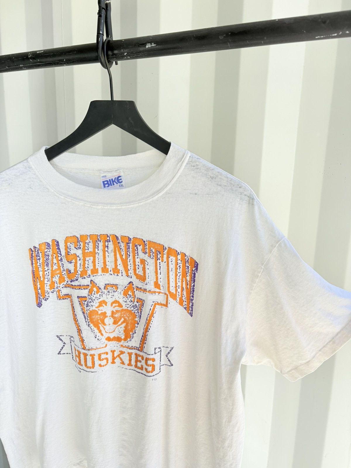 Vintage Huskies PAPER THIN Thrashed Faded Shirt Distressed grunge Size US XL / EU 56 / 4 - 3 Thumbnail