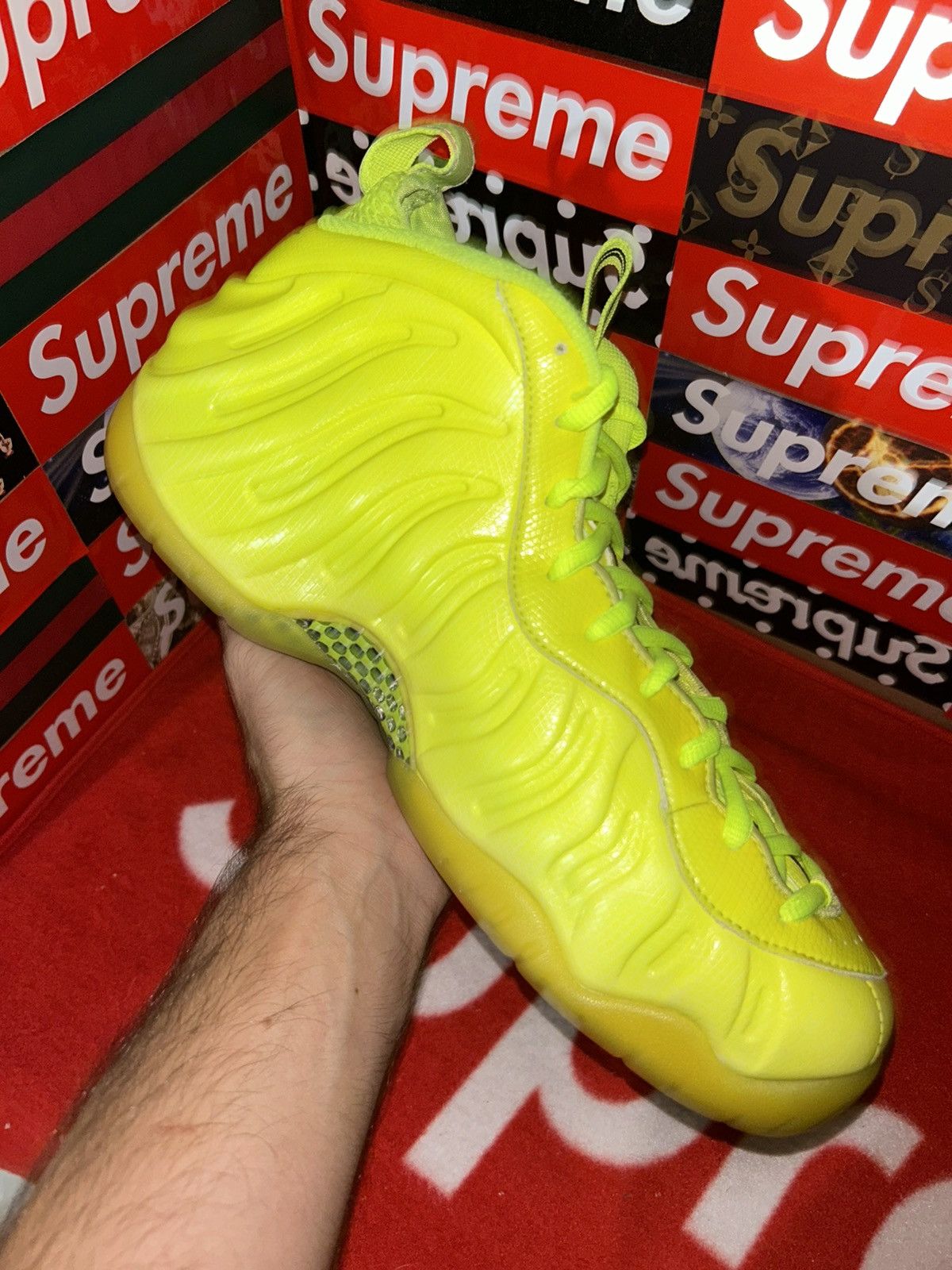 Nike Nike Air Foamposite Pro Volt 624041-700 size 12.5 Size US 12.5 / EU 45-46 - 7 Thumbnail