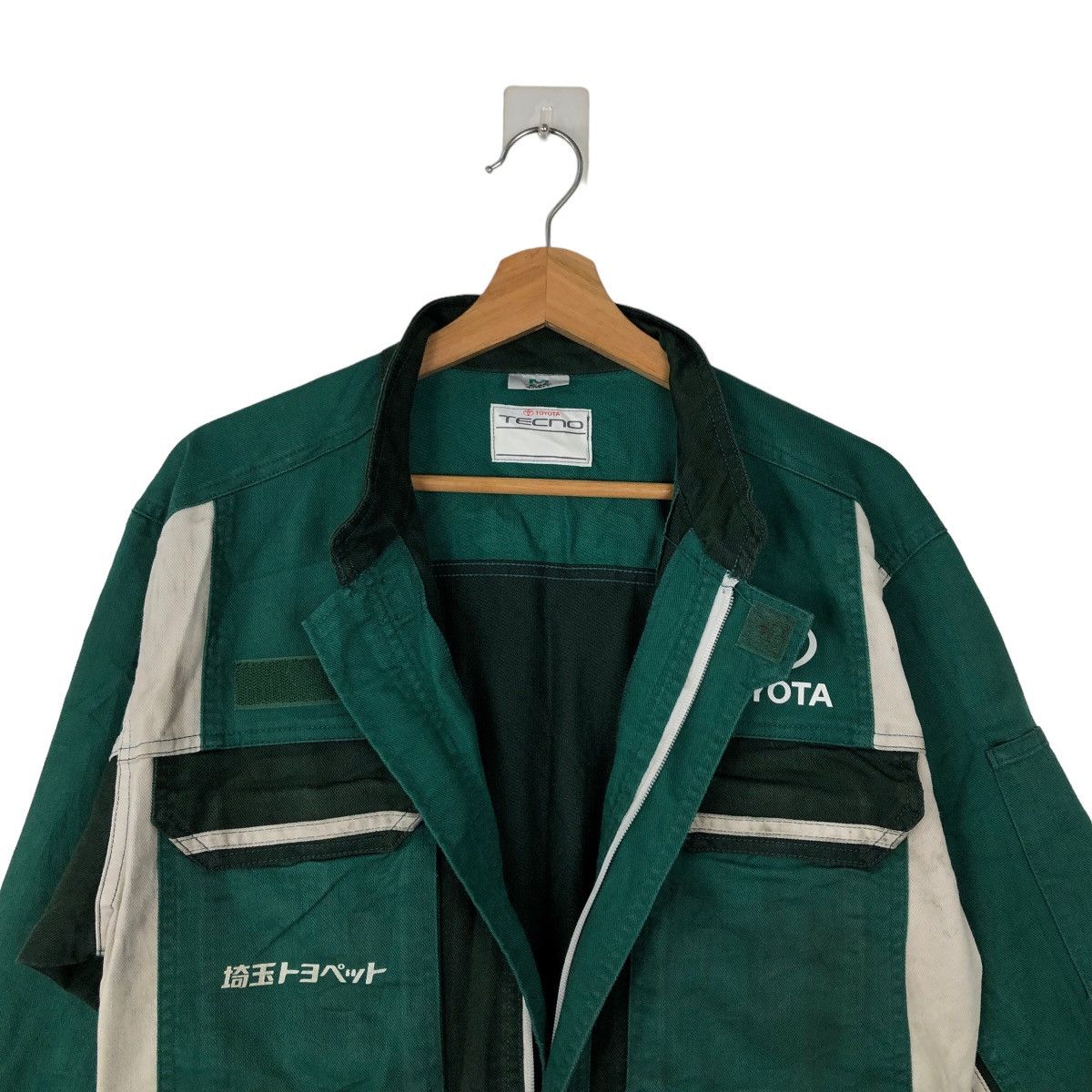 Japanese Brand 🔥90’s VINTAGE OVERALL TOYOTA TECNO WORKER BIG LOGO RACING Size US 32 / EU 48 - 9 Thumbnail