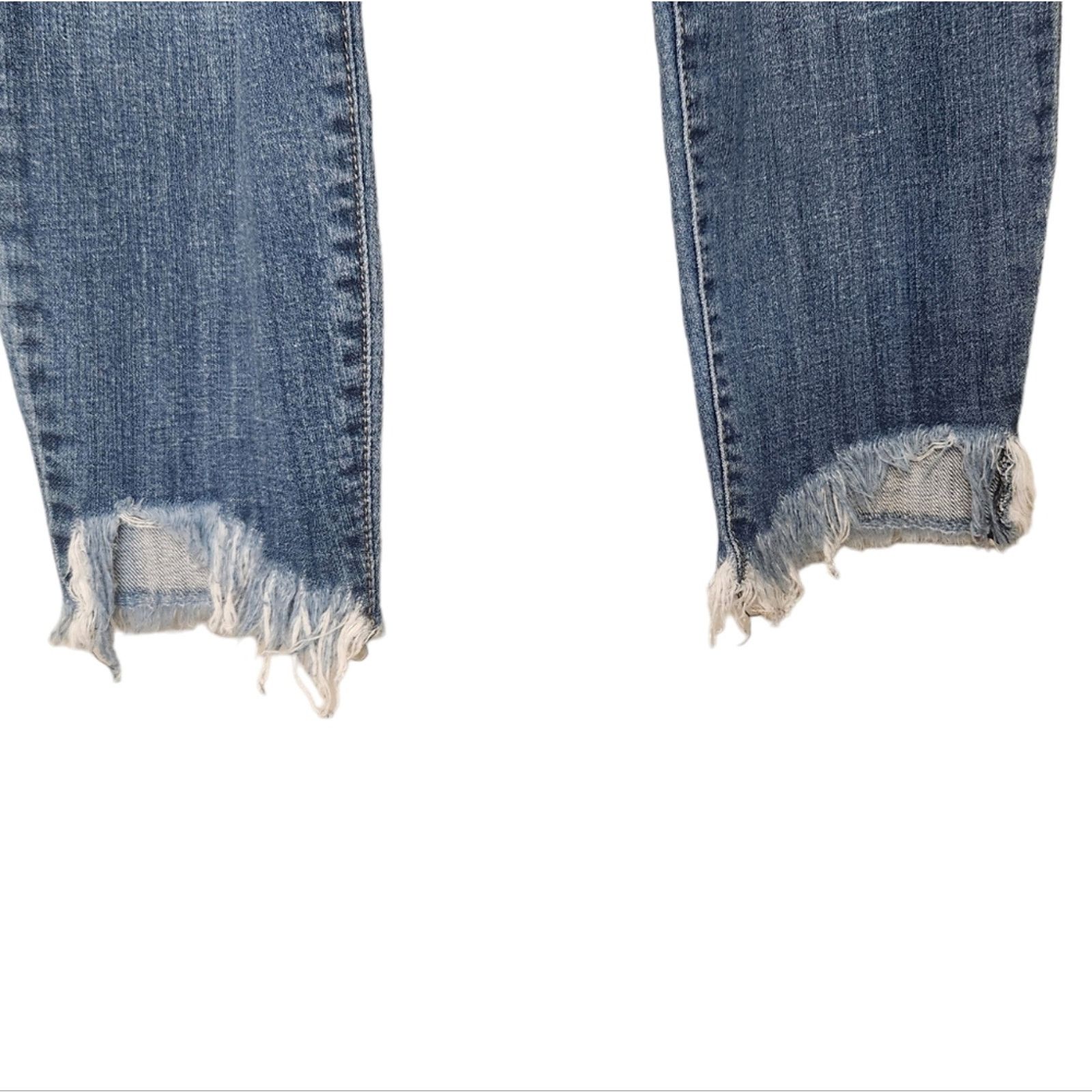 Pistola Pistola crop distressed hem relaxed fit jeans 30 Size 30" / US 8 / IT 44 - 5 Thumbnail