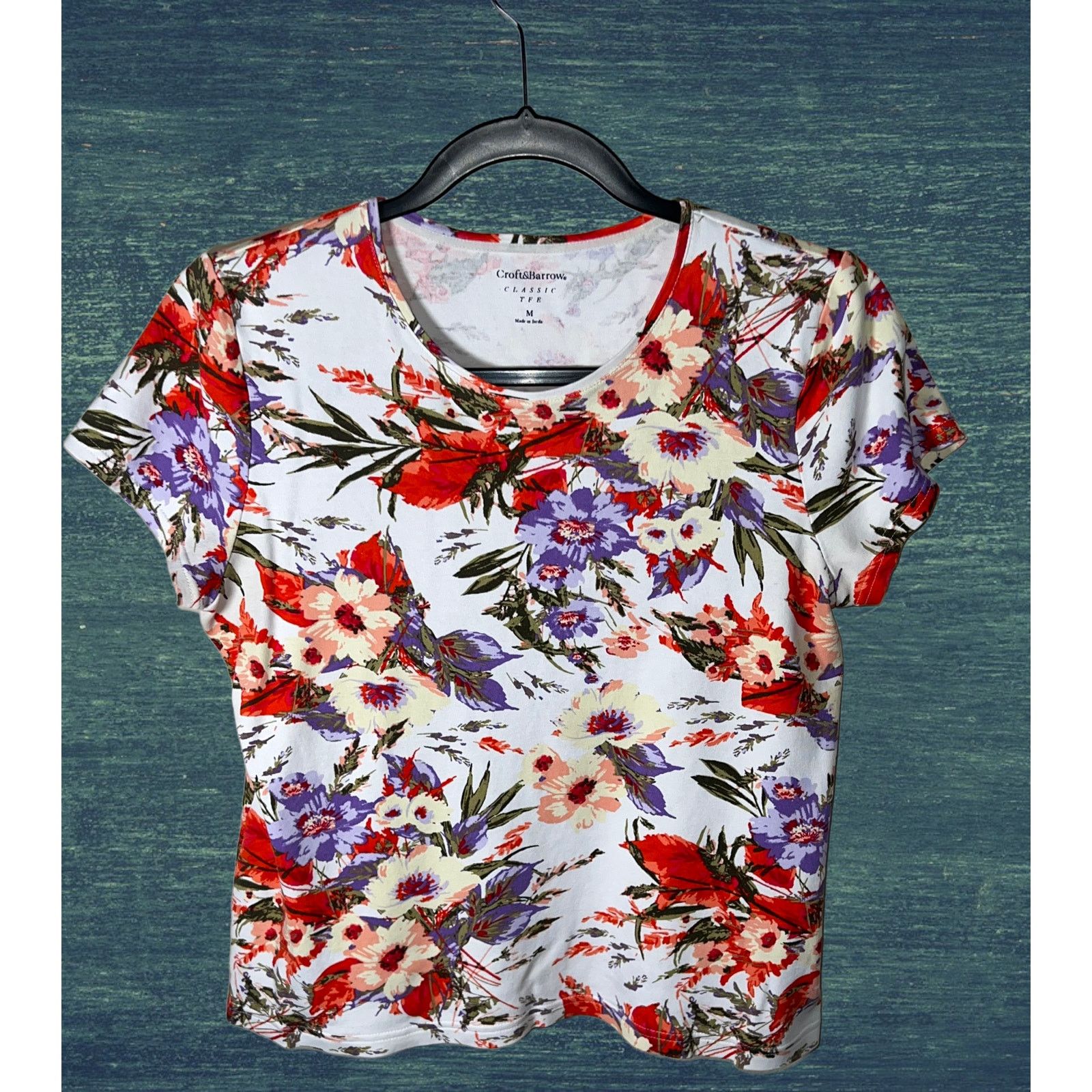 Croft & Barrow Flowers and Roses Croft & Barrow Shirt Size M / US 6-8 / IT 42-44 - 1 Thumbnail