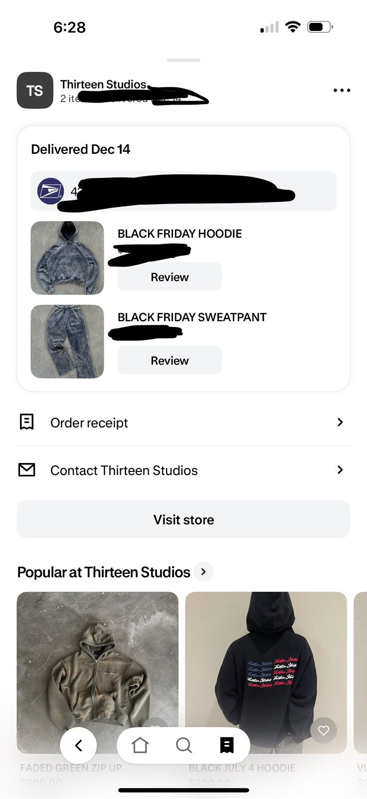 Thirteen Studios 13 Studios Black Friday hoodie. Size US XXL / EU 58 / 5 - 7 Thumbnail
