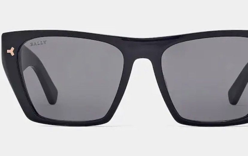 Bally Bally BY0109-H Geometric Sunglasses Black Gold NIB MP$300 Size ONE SIZE - 1 Thumbnail