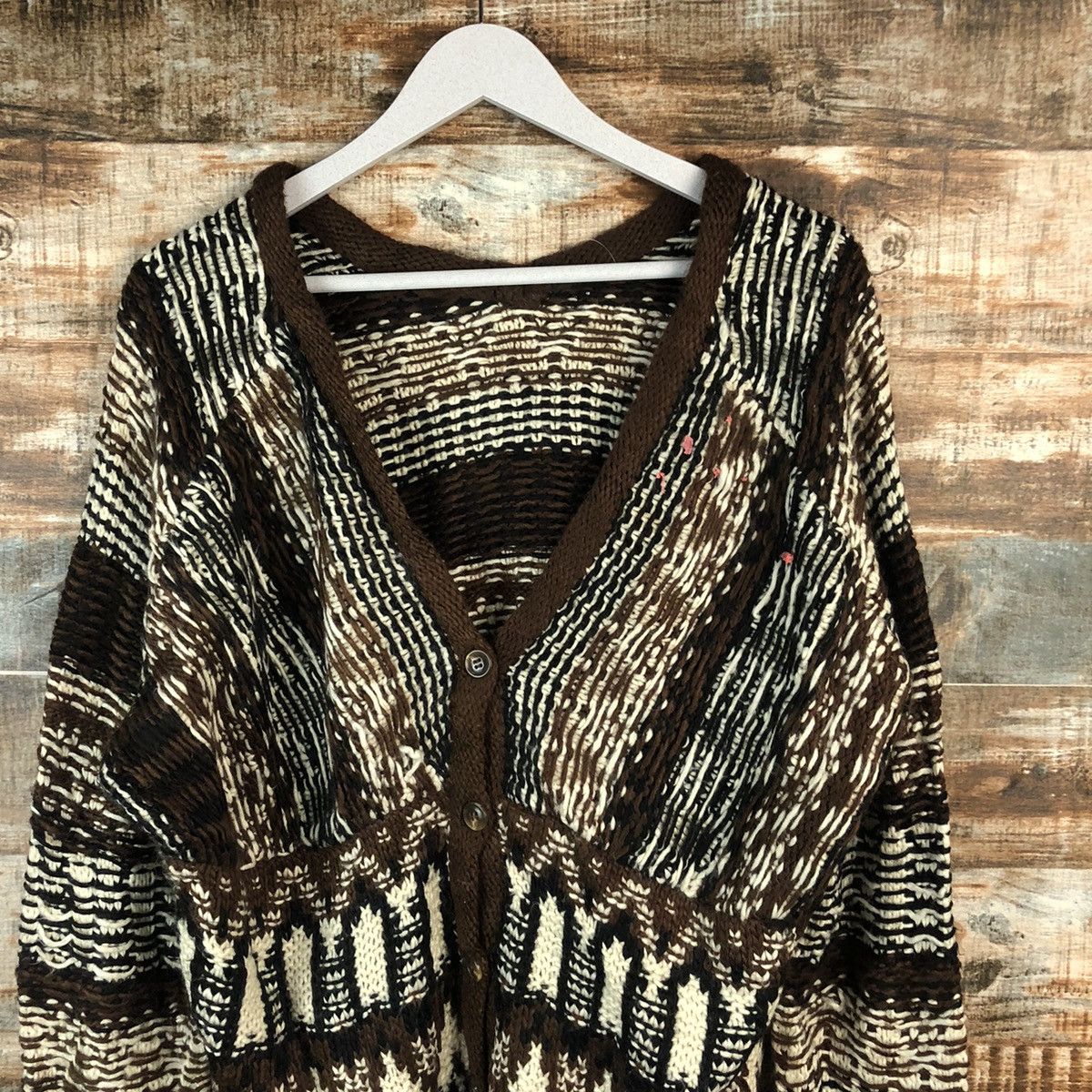Japanese Brand Japan vintage Brown Cardigan Knitwear #A1584 Size US M / EU 48-50 / 2 - 5 Thumbnail