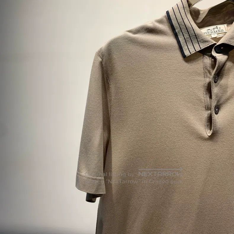 Hermes Hermes Front Pocket Logo Embroidered Short Sleeve Polo Shi Size US M / EU 48-50 / 2 - 4 Thumbnail