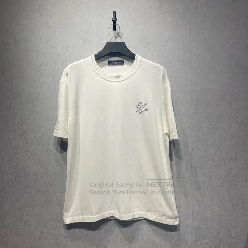 Louis Vuitton Louis Vuitton Pin embroidered logo knit short sleeve Size US XXL / EU 58 / 5 - 1 Thumbnail