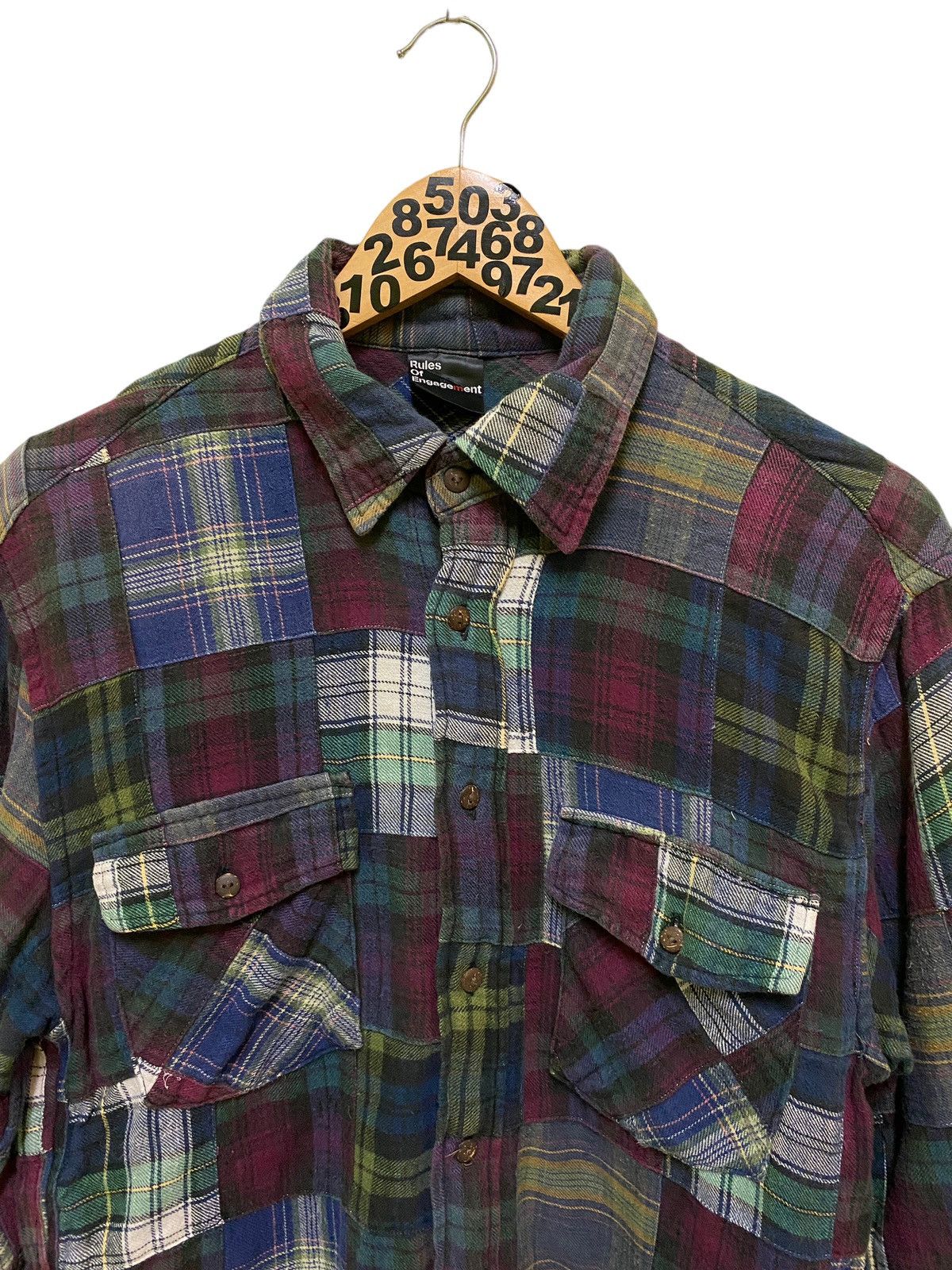Japanese Brand Rules of Engagement Patchworks Rebuild Flannel Size US S / EU 44-46 / 1 - 7 Thumbnail