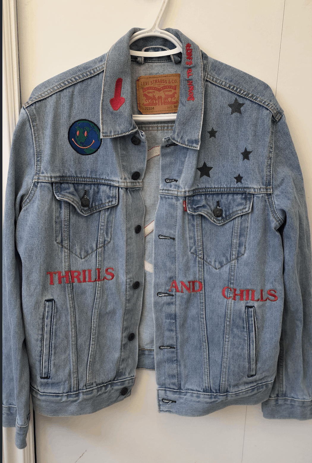 Travis Scott 🔥 RARE Travis Scott Astroworld Levis Denim Jacket - NEW Size US M / EU 48-50 / 2 - 3 Thumbnail
