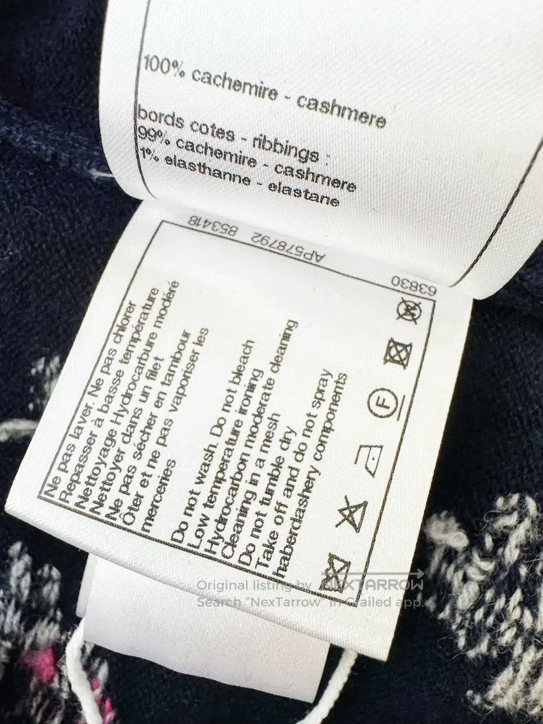 Chanel Chanel 22K autumn and winter pink small flower blue cashme Size XXS / US 00 / IT 34 - 8 Thumbnail