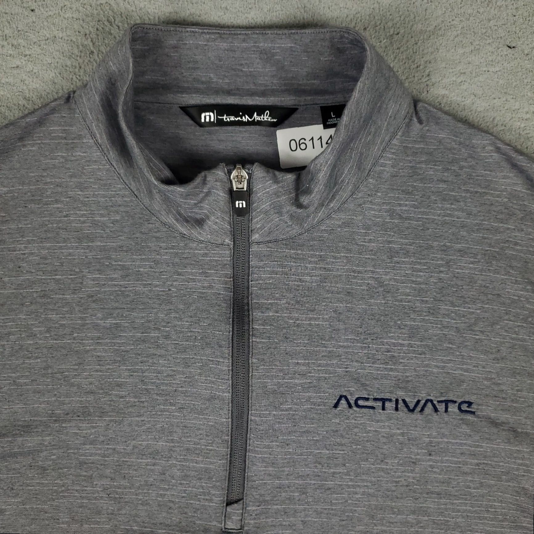 TravisMathew Travis Mathew Shirt Mens L Gray 1/4 Zip Pullover Long Sleeve Golf Activewear Casual Travel Size US L / EU 52-54 / 3 - 2 Thumbnail
