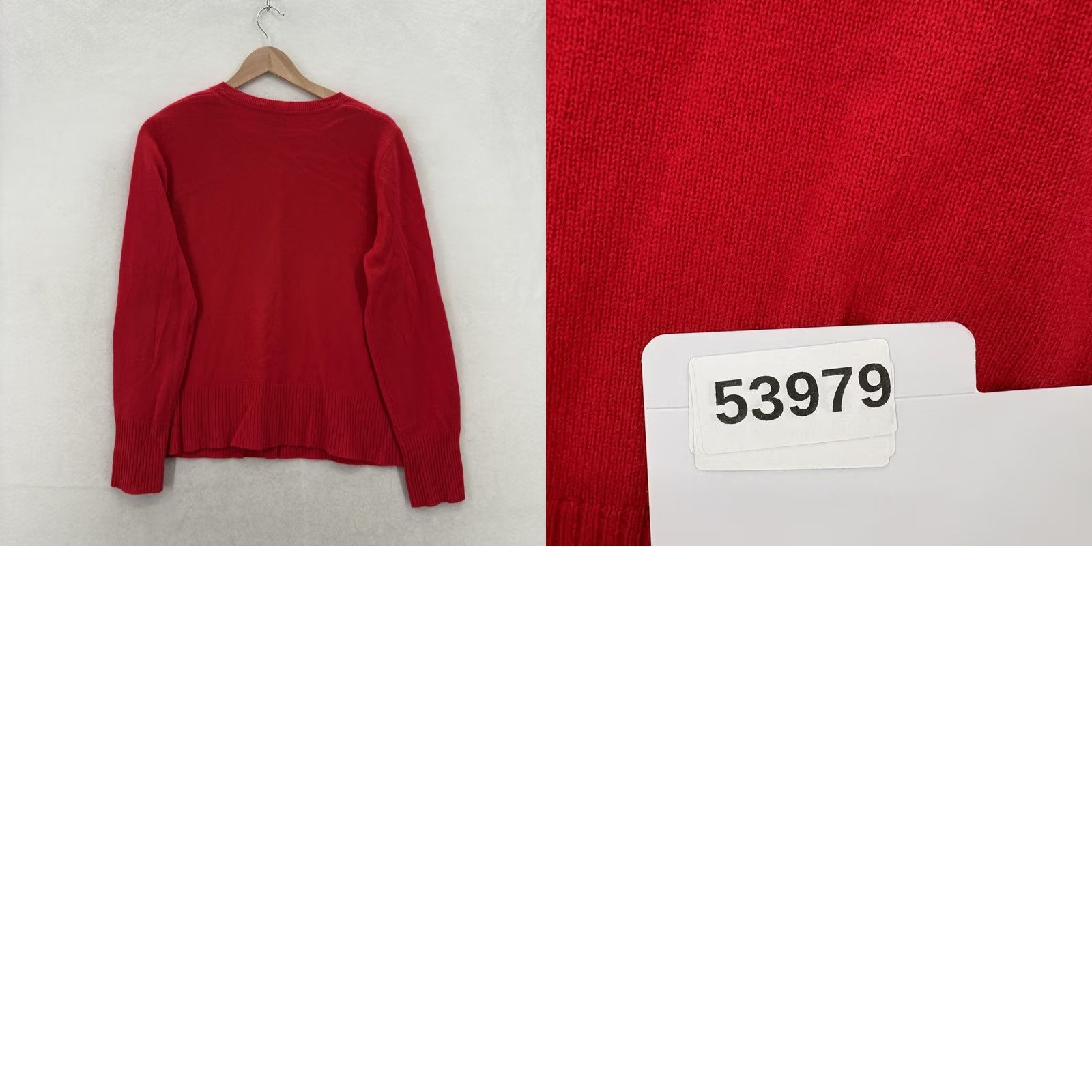 Apt. 9 APT.9 Sweater Cardigan Womens Large Red 100% Cashmere Button Crew Neck Size L / US 10 / IT 46 - 9 Thumbnail