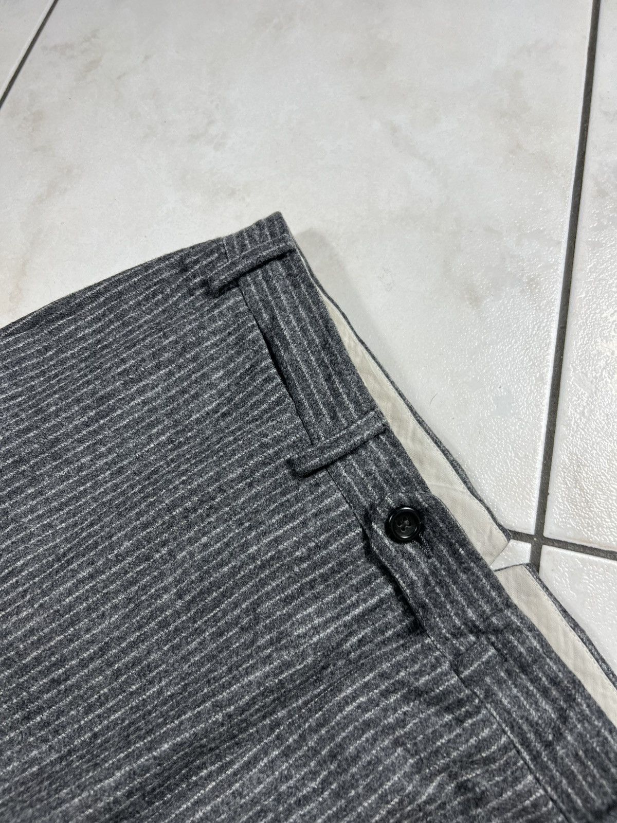 Canali Canali su misura wool cashmere striped casual regular pants Size US 32 / EU 48 - 12 Thumbnail