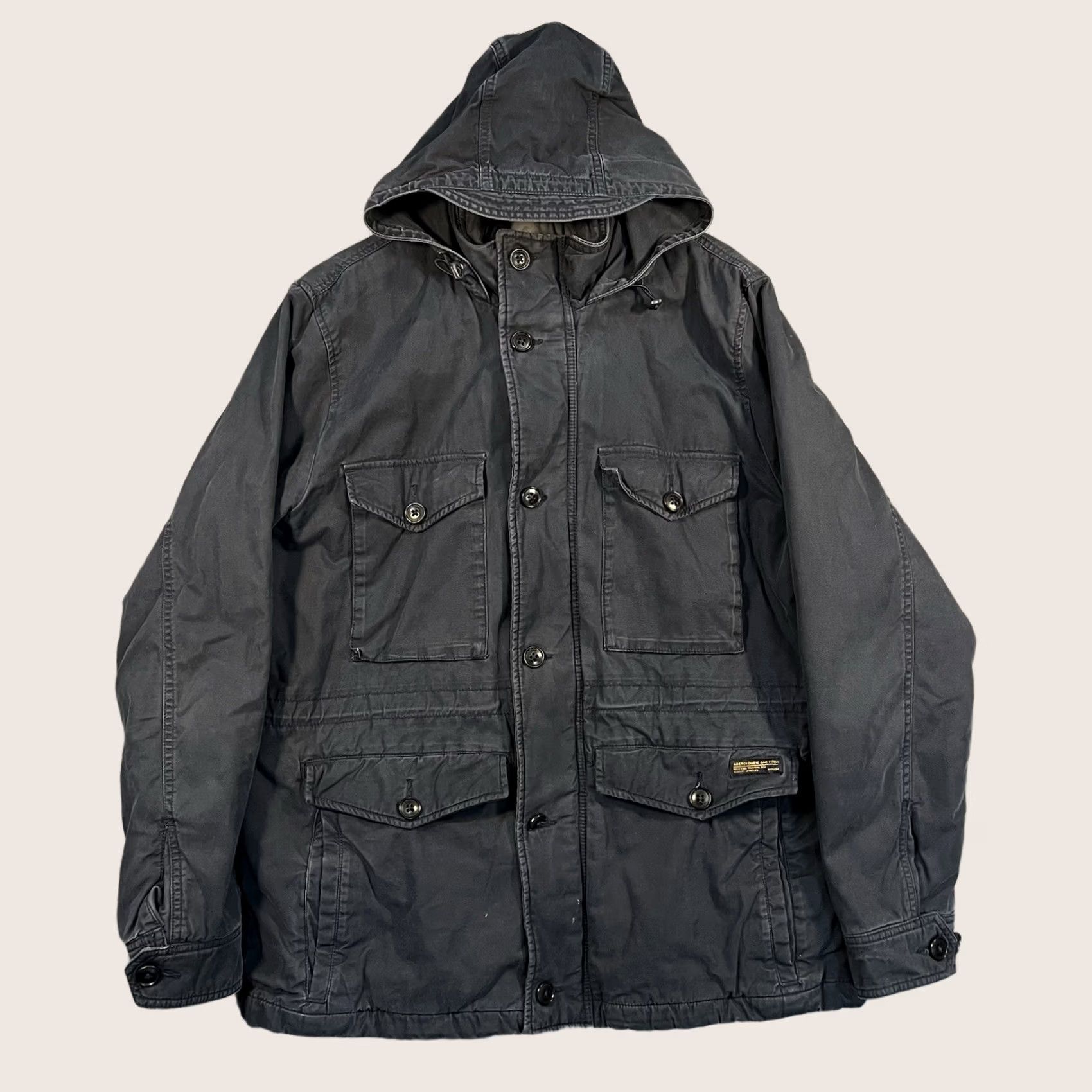 Abercrombie & Fitch VINTAGE Abercrombie & Fitch Military Field Jacket Parka Pockets Blue 2XL Mens Size US XXL / EU 58 / 5 - 1 Thumbnail