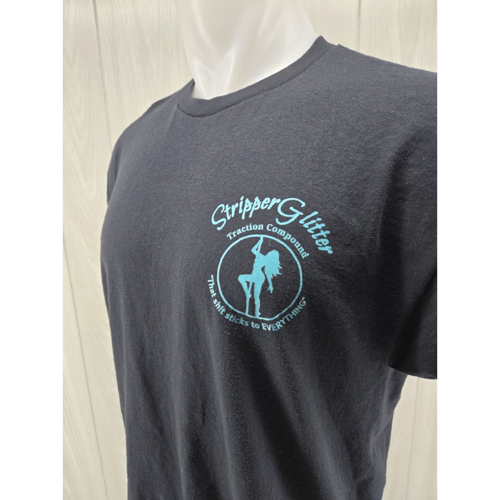 Jerzees Stripper Glitter Traction Compound T Shirt Hot Rod Racing Size Large Size US L / EU 52-54 / 3 - 6 Thumbnail