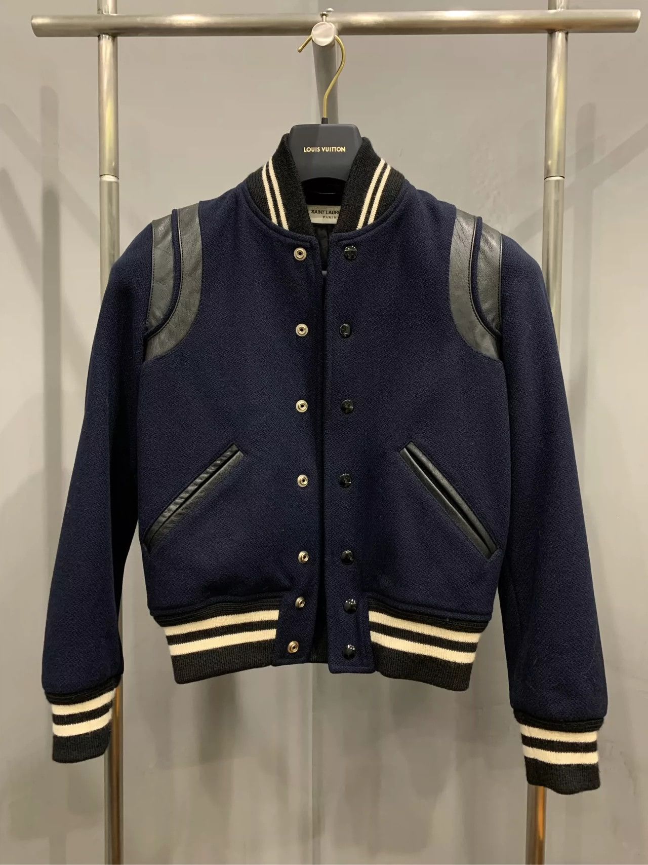 Saint Laurent Paris Saint Laurent Paris Deep blue baseball jersey Size US XS / EU 42 / 0 - 1 Thumbnail