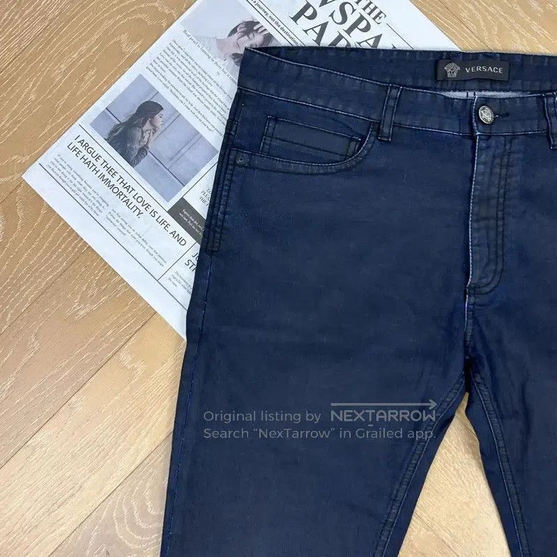 Versace Versace L Size Dark Blue Denim Casual Pants . Size US 32 / EU 48 - 6 Thumbnail
