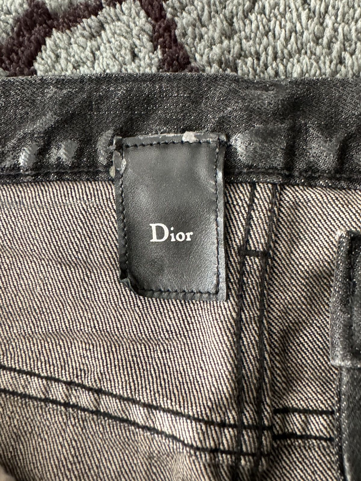 Dior × Hedi Slimane Dior aw03 waxed lusters Size US 36 / EU 52 - 3 Thumbnail