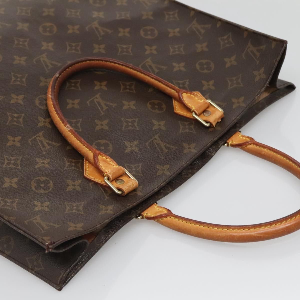 Louis Vuitton LOUIS VUITTON Monogram Sac Plat Hand Bag M51140 Size ONE SIZE - 6 Thumbnail
