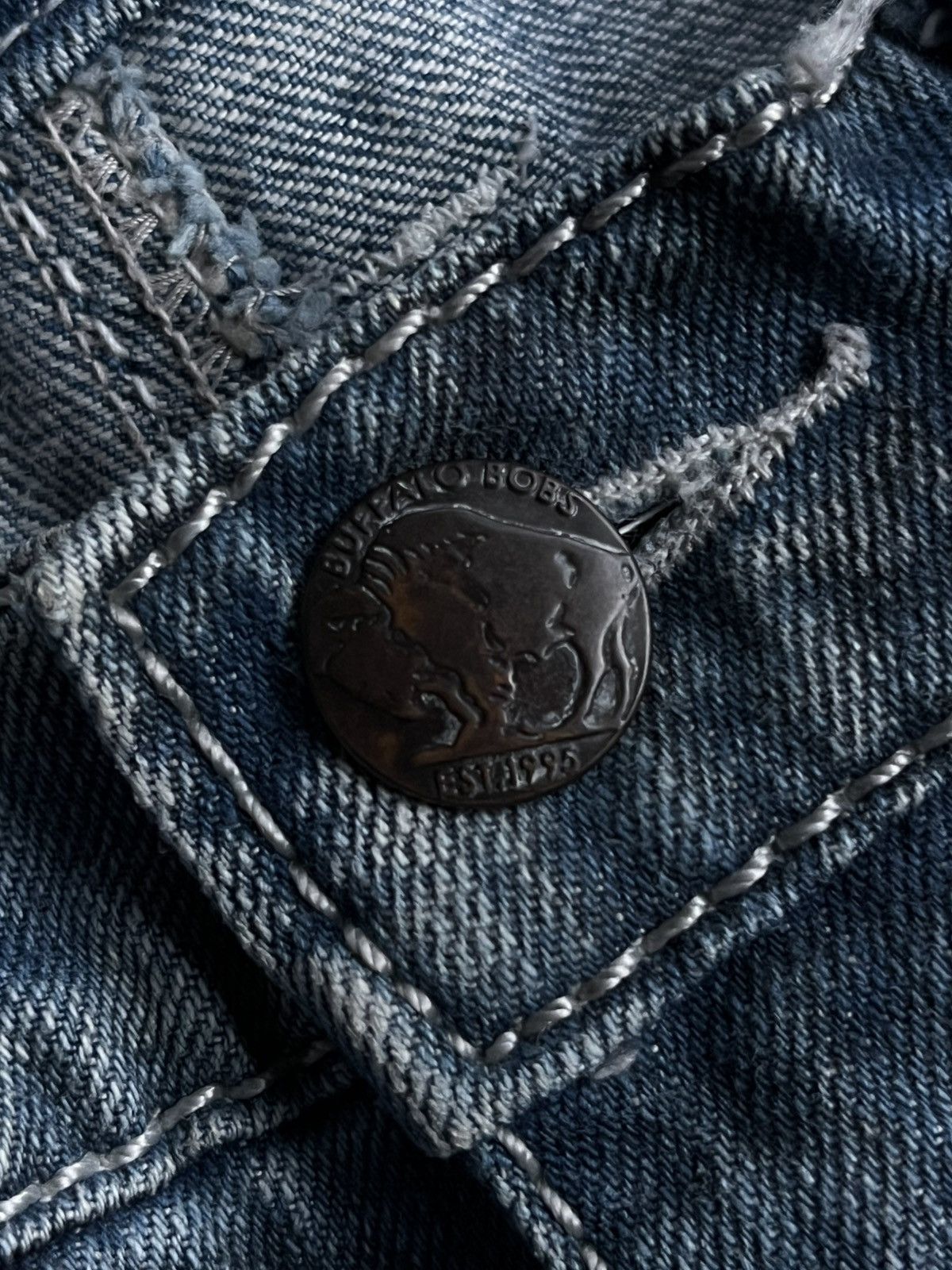 Tornado Mart JAPANESE BUFFALO BOBS DENIM CURVE FLARE FADE PANTS STYLE Size US 30 / EU 46 - 9 Thumbnail