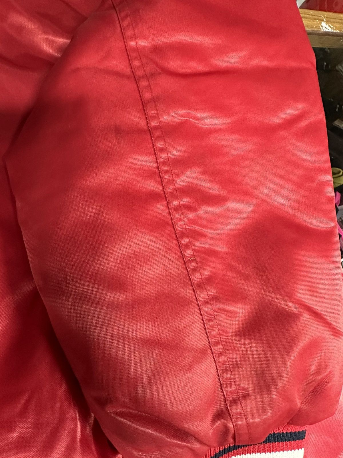 Fubu × Vintage Vintage 90s Y2K Quilted FUBU Spell Out Satin Jacket Size XL Size US XL / EU 56 / 4 - 12 Thumbnail