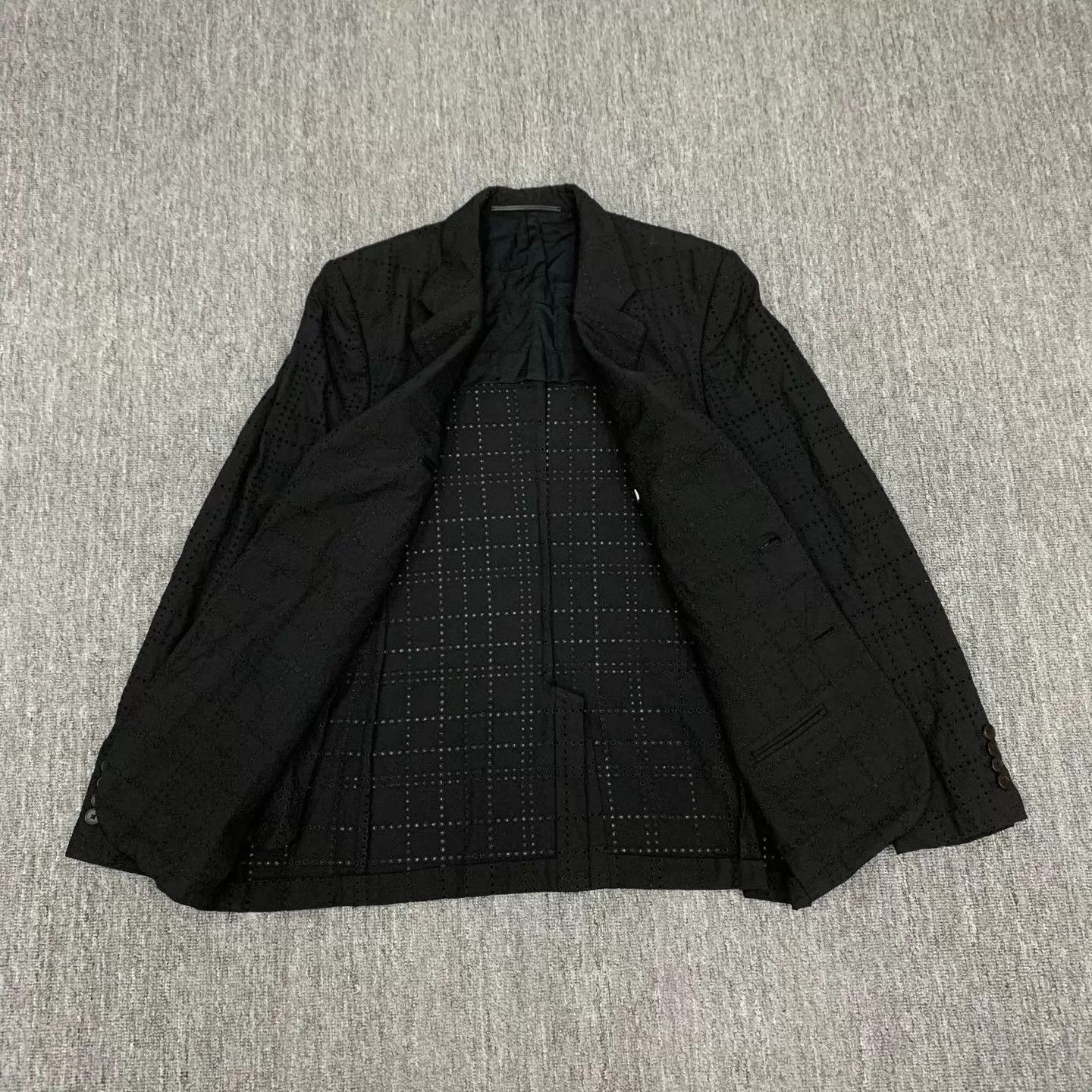 Givenchy Givenchy Black Cutout Runway Wool Blazer 48 95 New Size 48S - 6 Thumbnail
